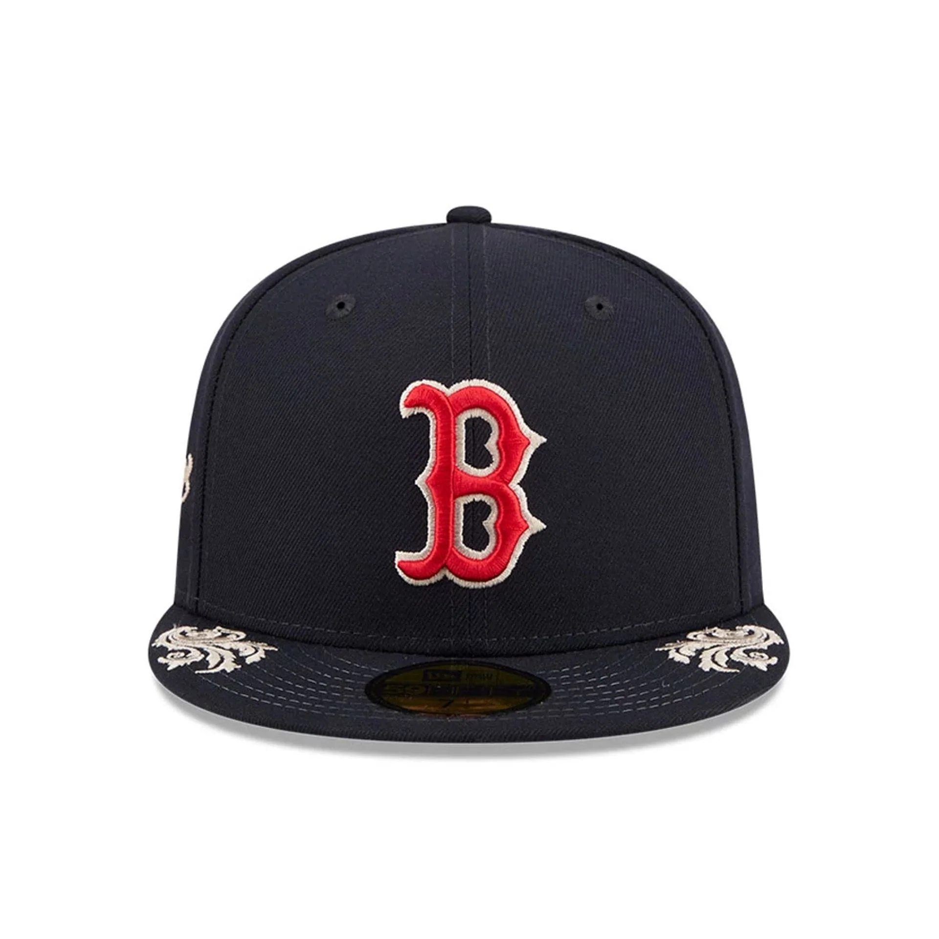 Boston Red Sox MLB Script Navy 59FIFTY Fitted Cap - Image 5