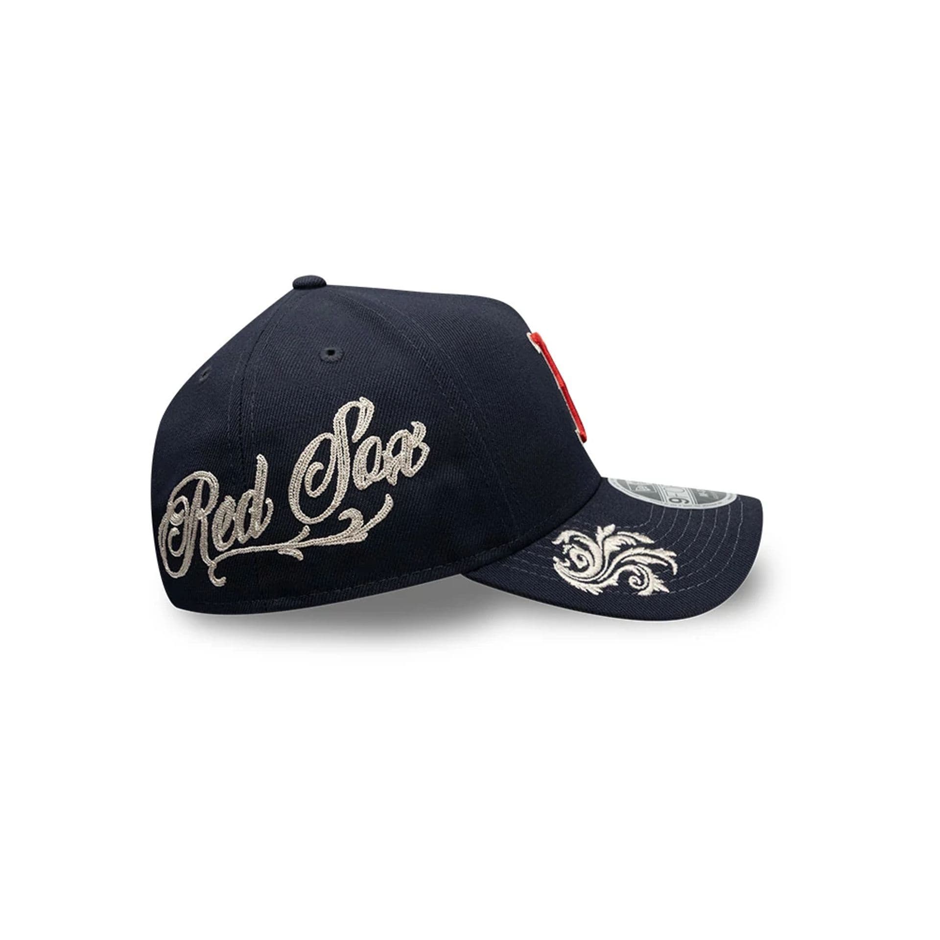 Boston Red Sox MLB Script Navy 9FORTY M-Crown A-Frame Adjustable Cap - Image 4