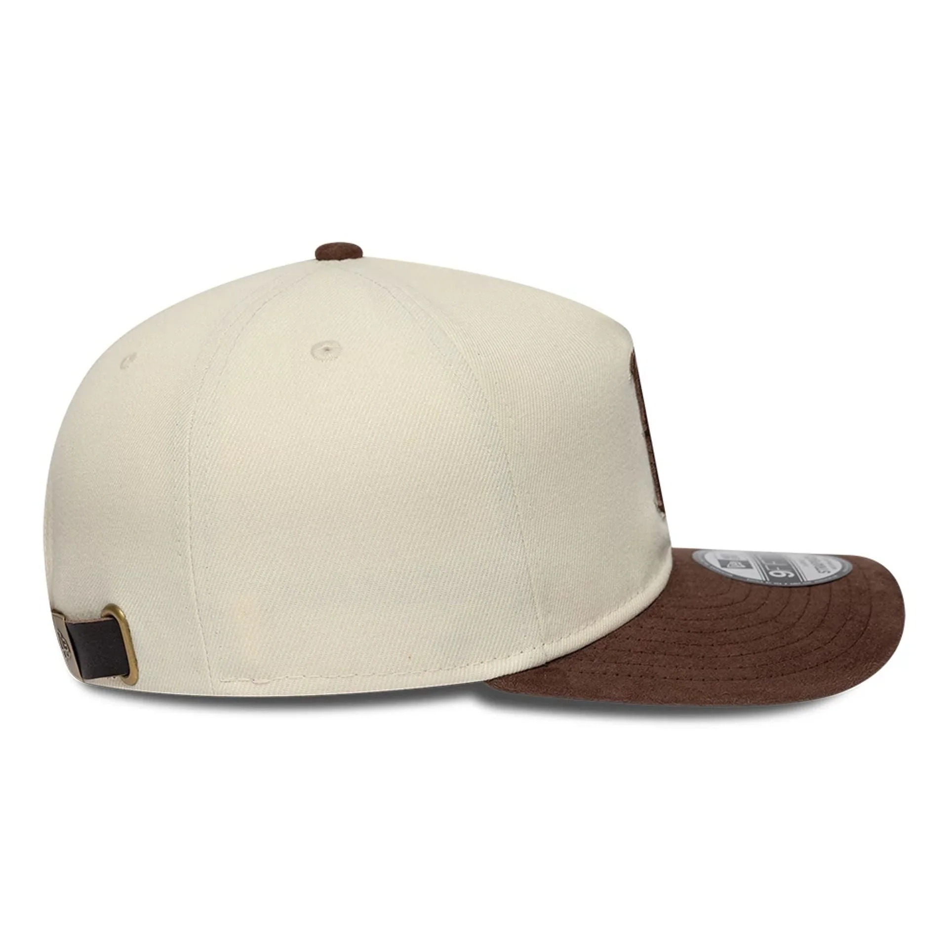 Boston Red Sox MLB Suede Visor Cream 9FIFTY A-Frame Adjustable Cap - Image 6