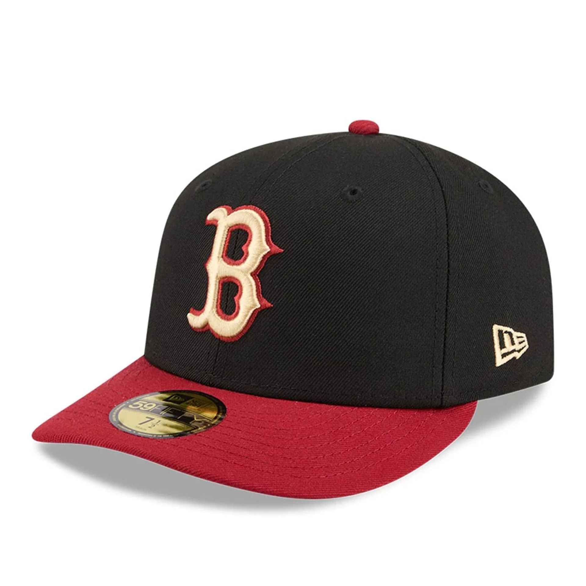 Boston Red Sox MLB Team Cards Black 59FIFTY Fitted Cap - Image 4