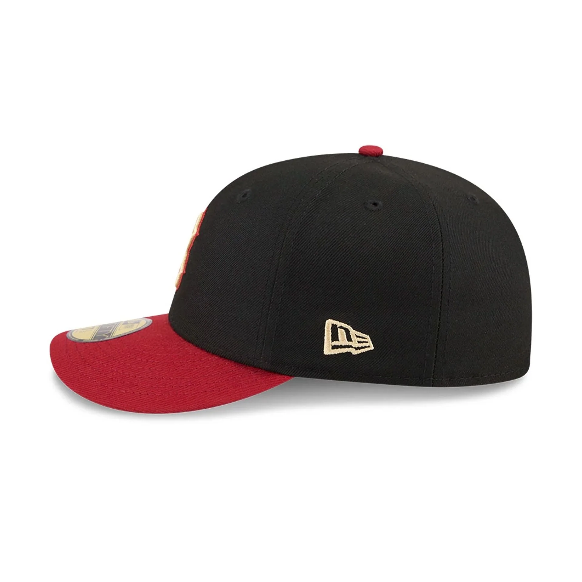 Boston Red Sox MLB Team Cards Black 59FIFTY Fitted Cap - Image 6