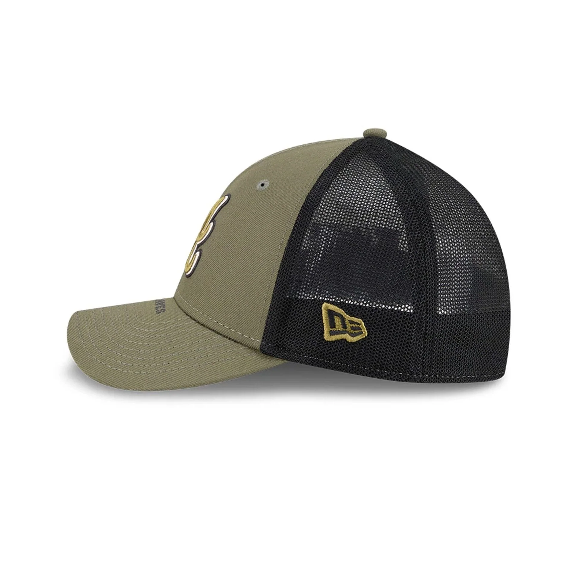 Braves MLB Armed Forces Day 2026 Green 39THIRTY M-Crown Stretch Fit Cap - Image 5