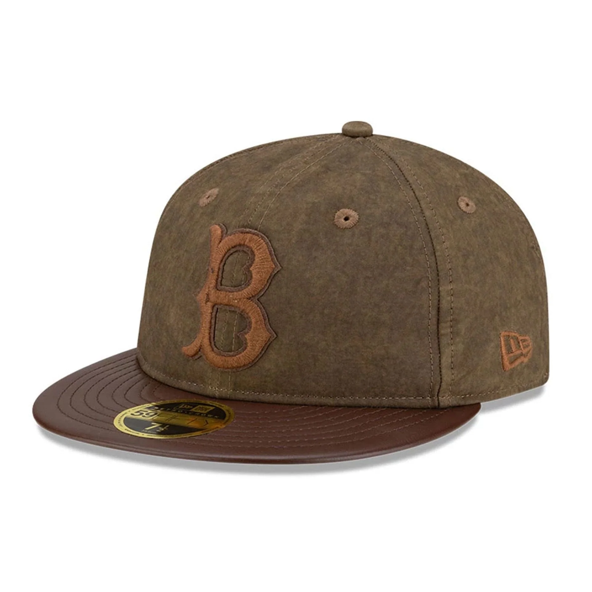Brooklyn Dodgers MLB Open Brown Retro Crown 59FIFTY Fitted Cap - Image 4