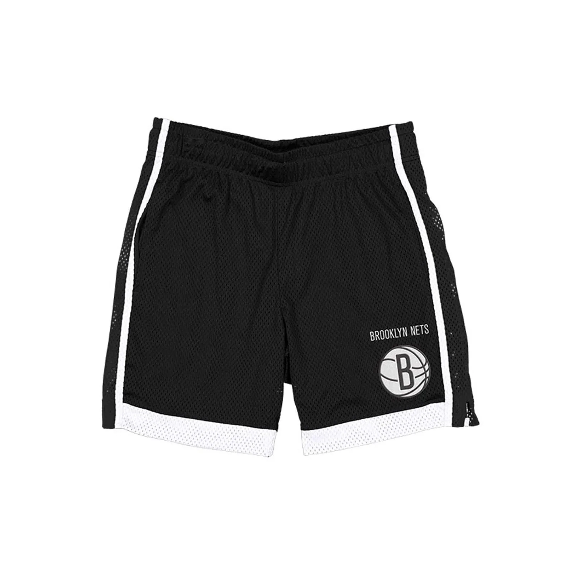 Brooklyn Nets NBA Black Mesh Shorts - Image 2