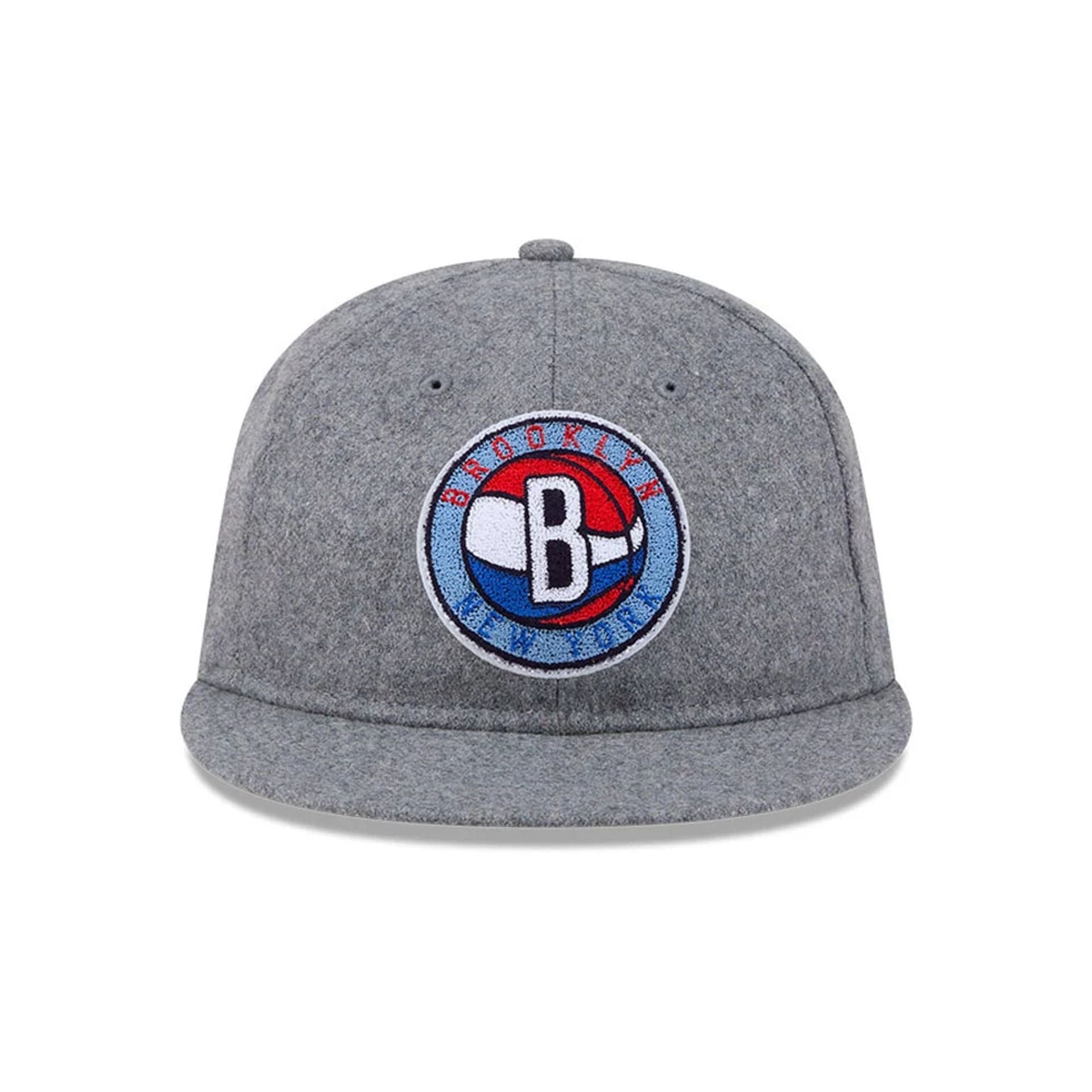 Brooklyn Nets NBA Chenille Woven Grey Retro Crown 9FIFTY Adjustable Cap - Image 4