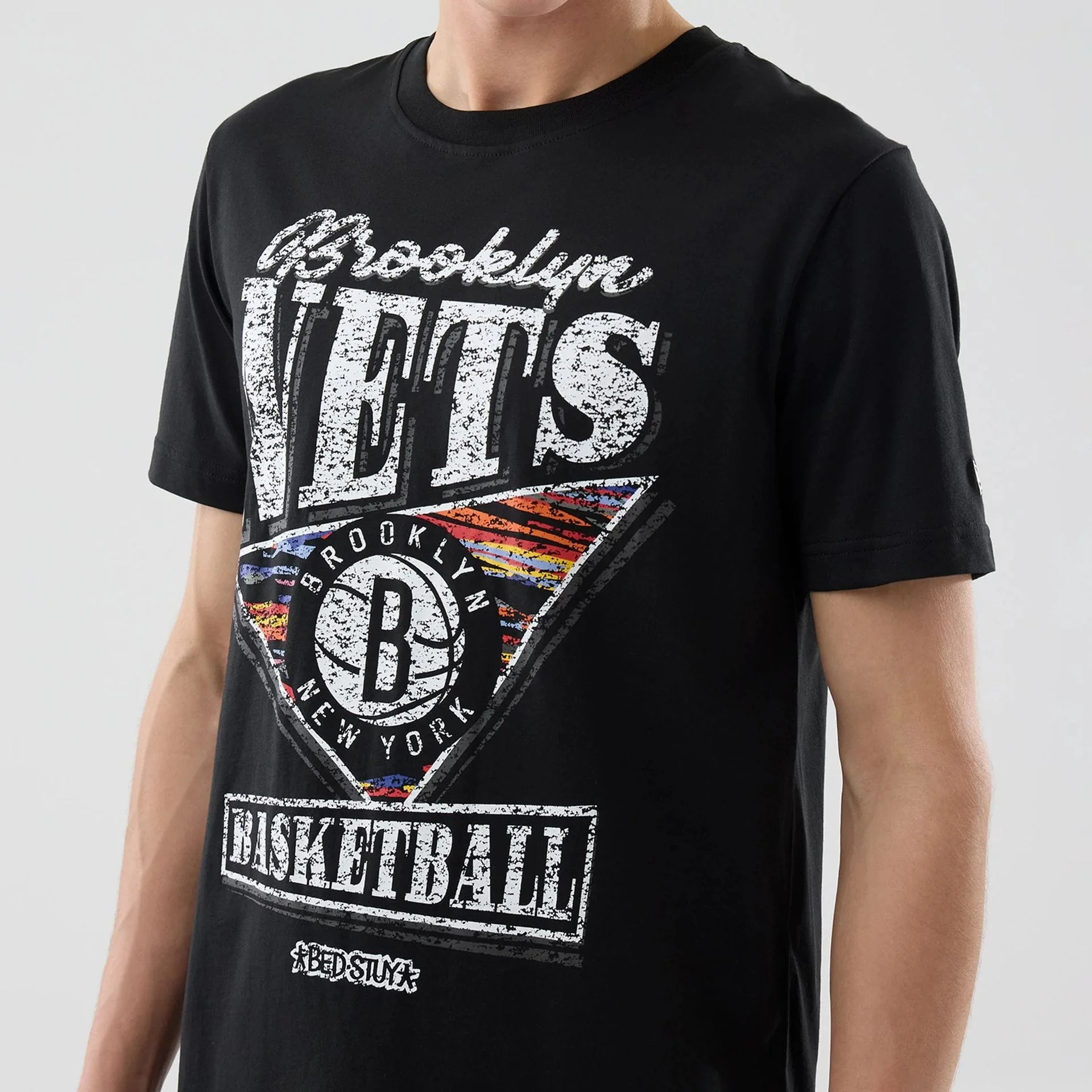 Brooklyn Nets NBA City Edition Black T-Shirt - Image 3