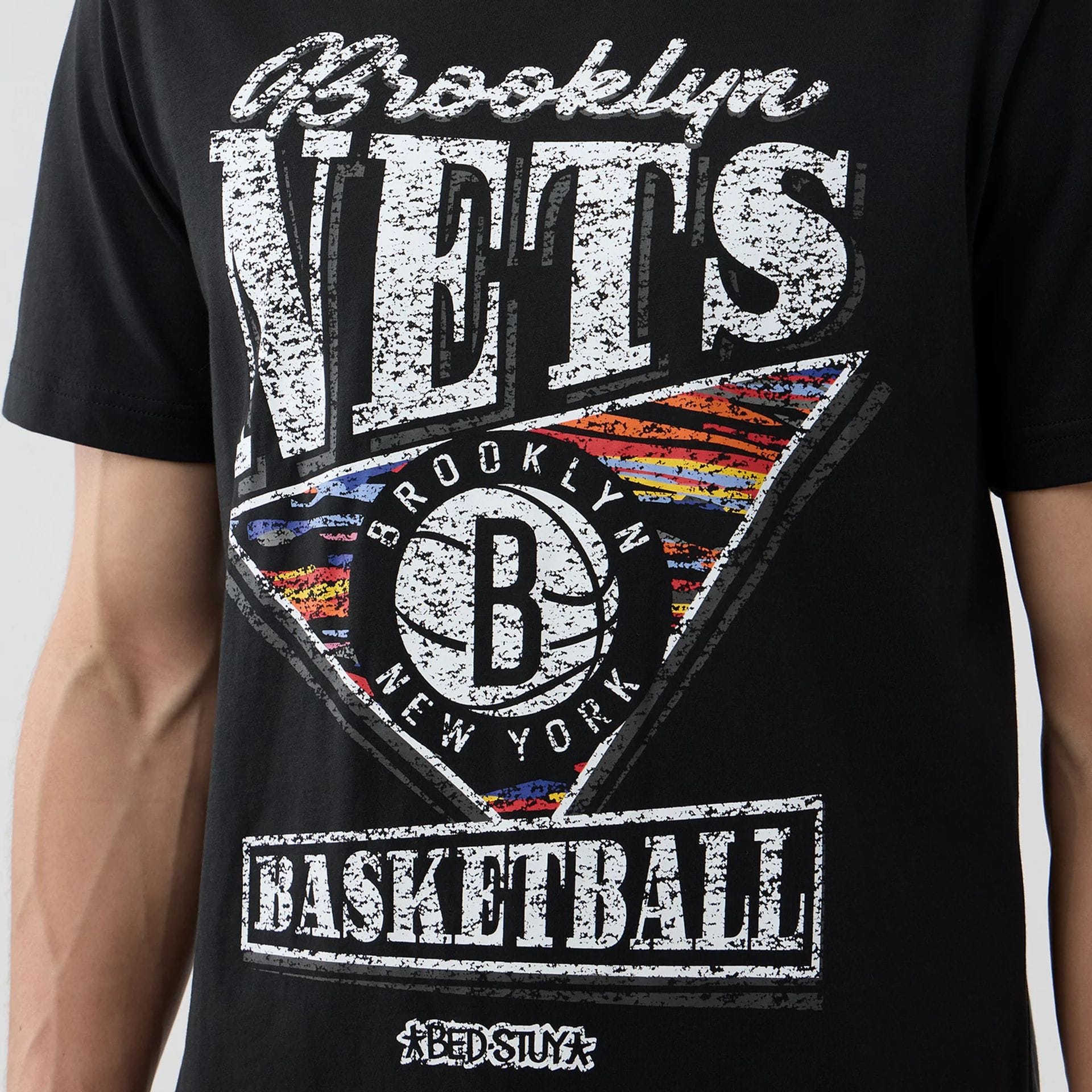 Brooklyn Nets NBA City Edition Black T-Shirt - Image 4