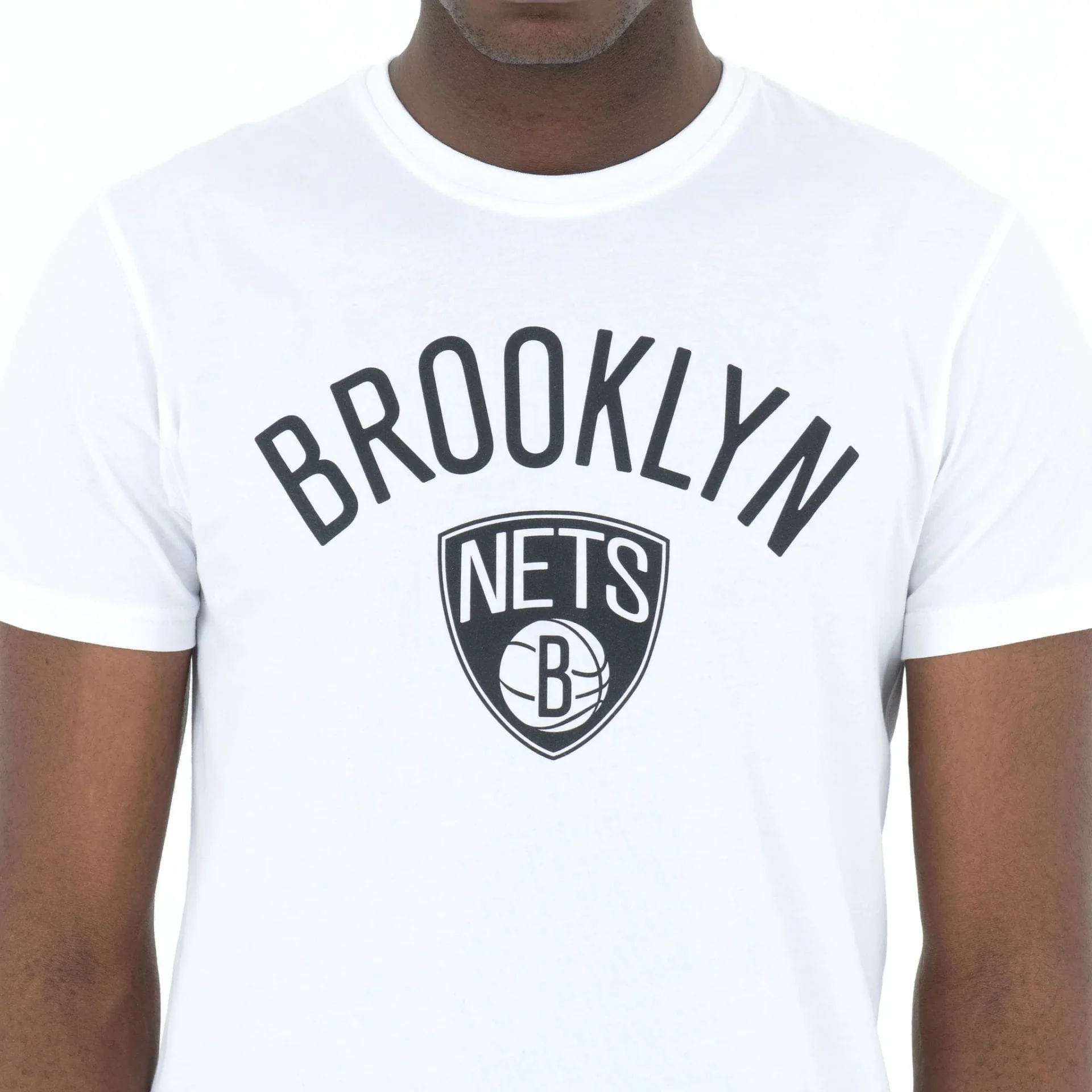 Brooklyn Nets NBA Regular White T-Shirt - Image 3