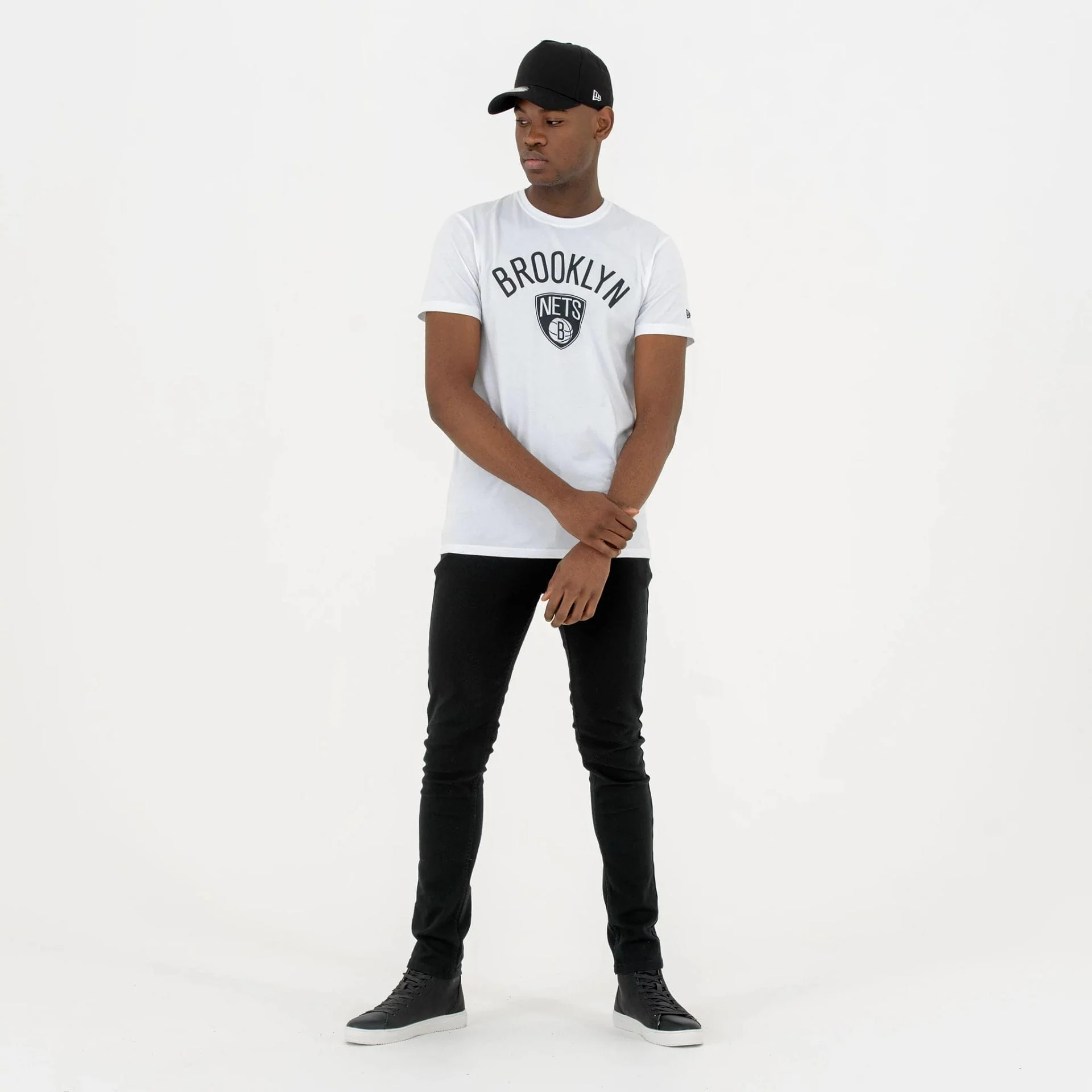 Brooklyn Nets NBA Regular White T-Shirt - Image 5