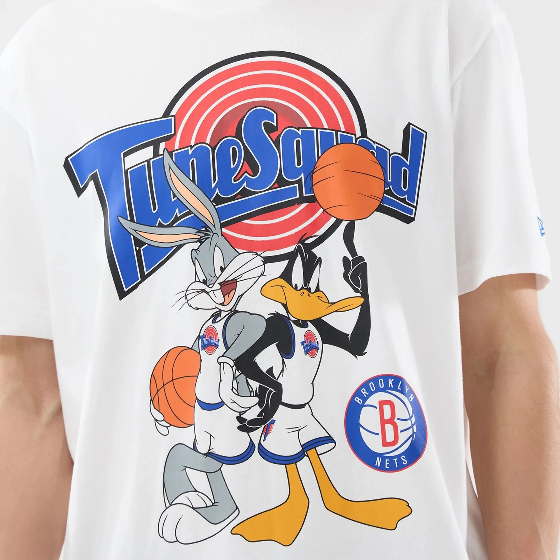 Brooklyn Nets Space Jam 2 X NBA White T-Shirt - Image 3
