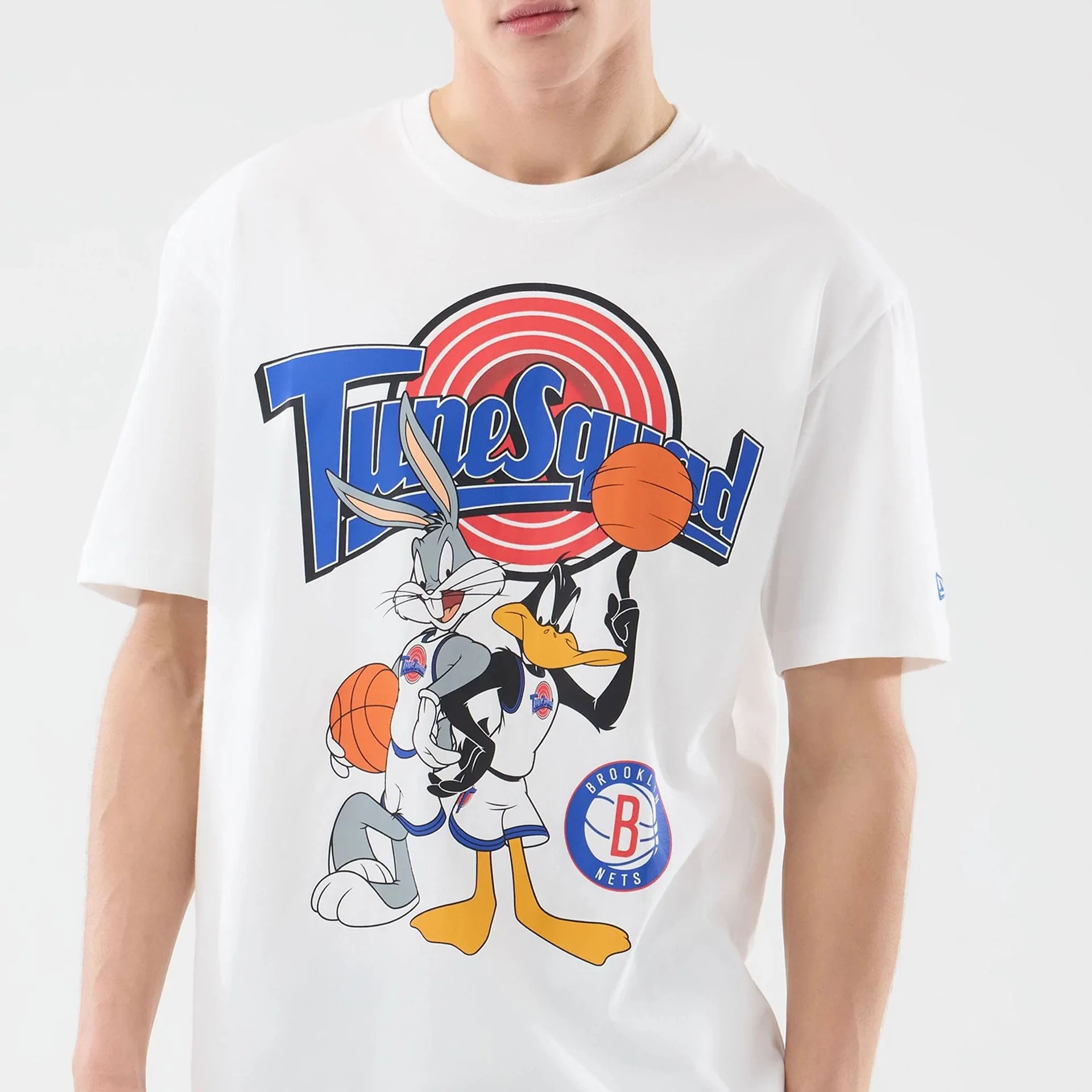 Brooklyn Nets Space Jam 2 X NBA White T-Shirt - Image 4