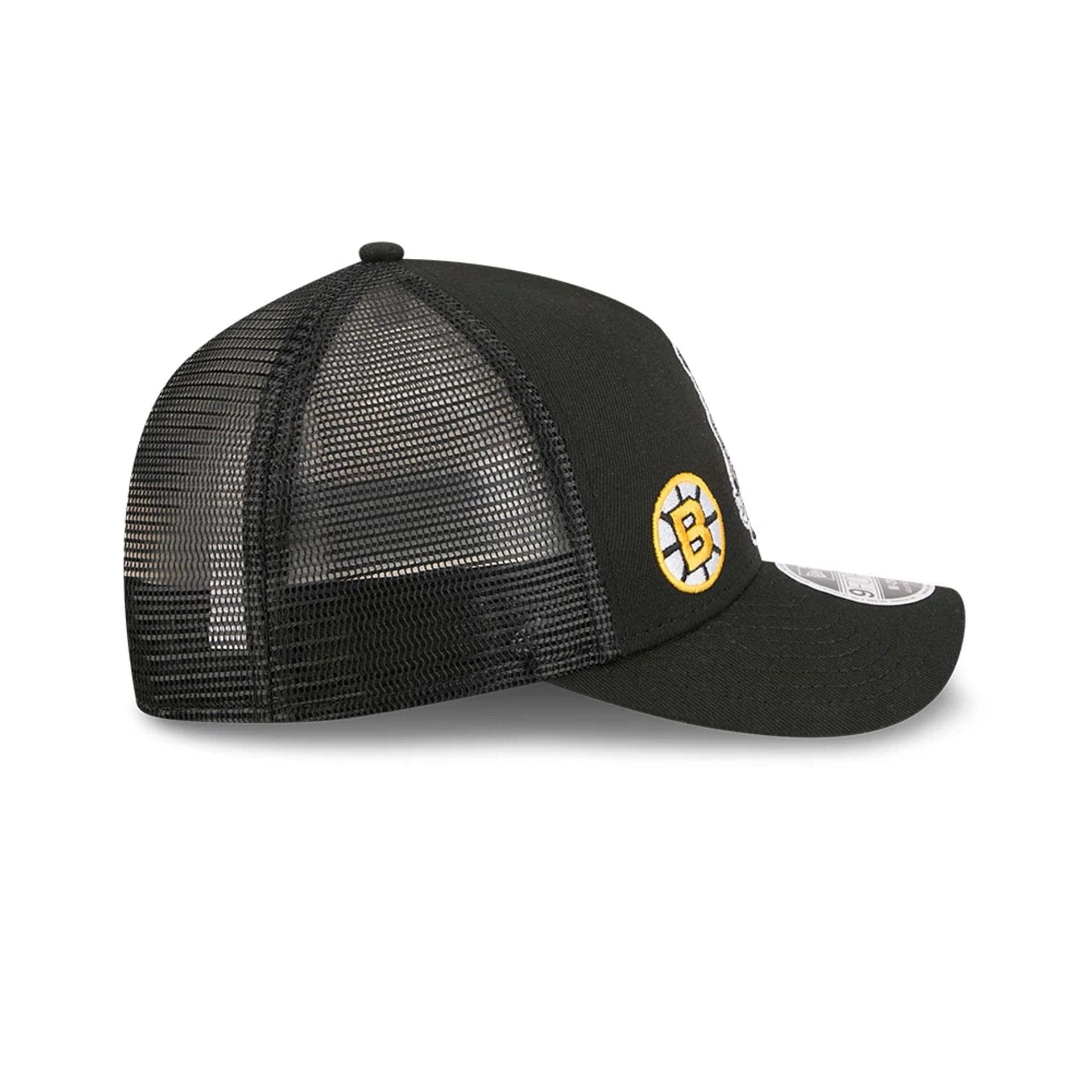 Bruins NHL Stanley Cup Black 9FORTY M-Crown A-Frame Trucker Adjustable Cap - Image 6