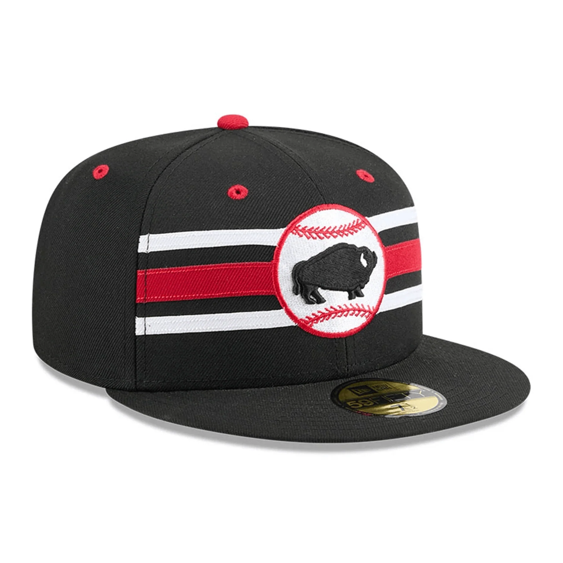 Buffalo Bisons MiLB Theme Night Black 59FIFTY Fitted Cap - Image 3