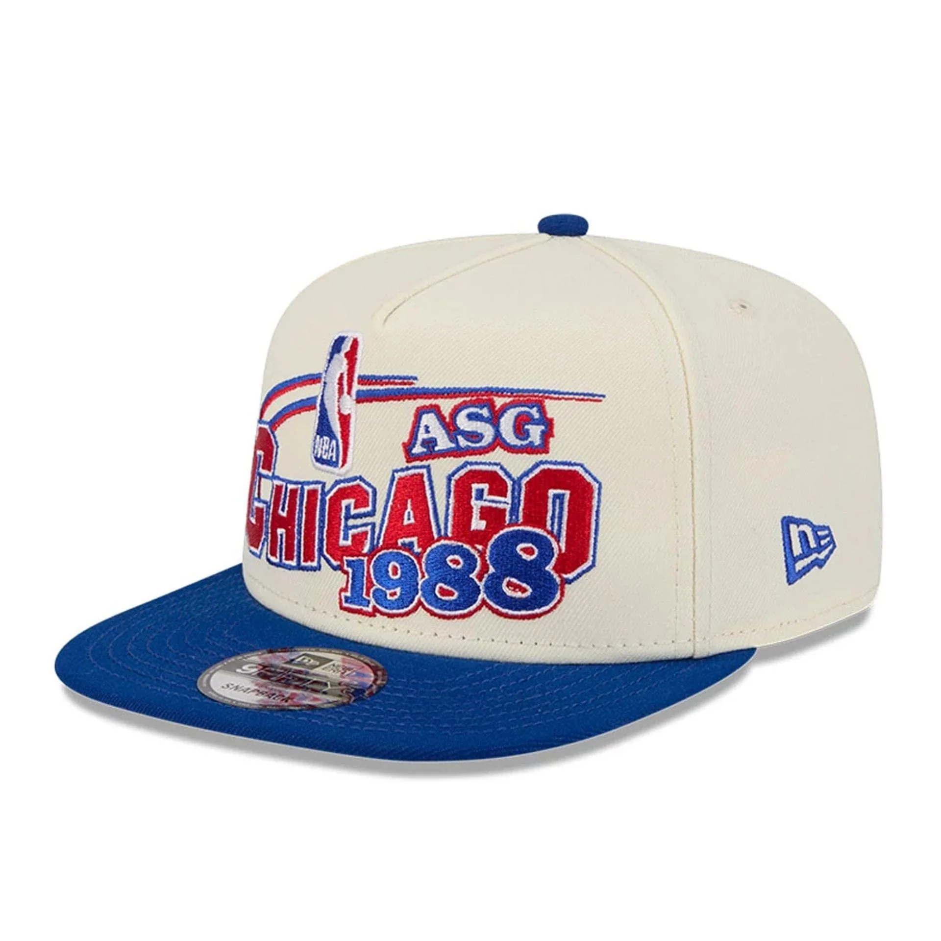 Bulls NBA Hardwood Classic ASG White 9FIFTY A-Frame Snapback Adjustable Cap - Image 4