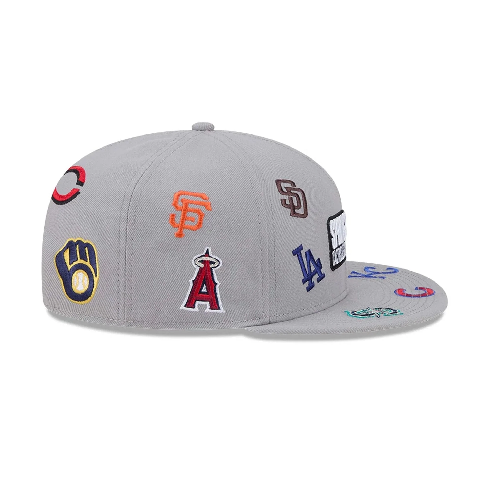 Cactus League Logo MLB Scattered Grey 9FIFTY Snapback Adjustable Cap - Image 5