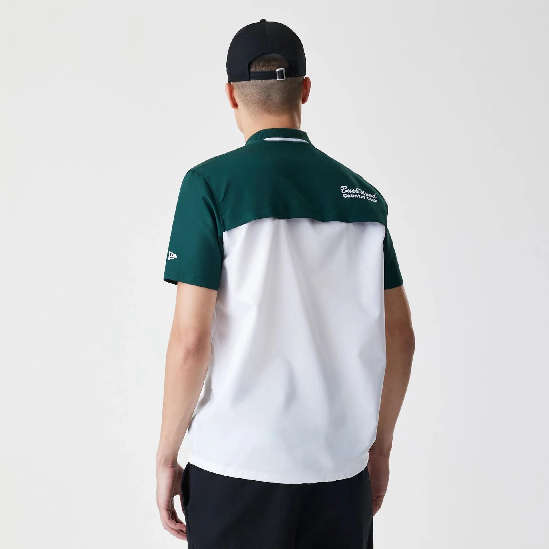 Caddyshack BushWood White 1/4 Zip Polo T-Shirt - Image 2