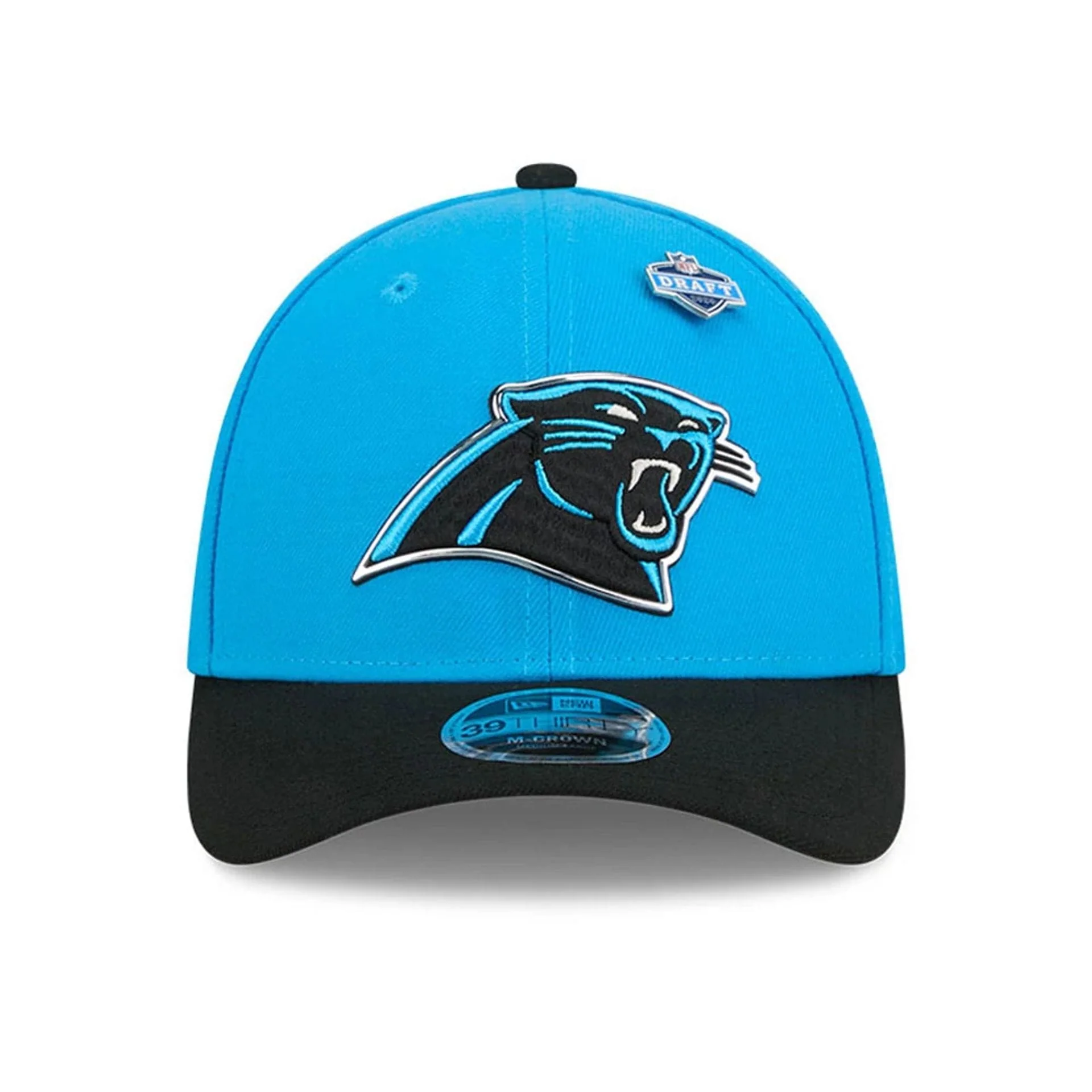 Carolina Panthers NFL Draft 2026 Blue 39THIRTY M-Crown Stretch Fit Cap - Image 3