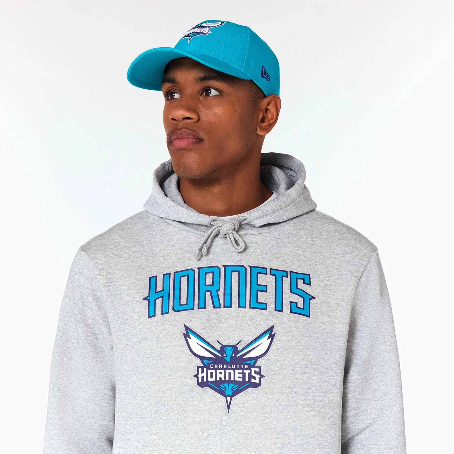 Charlotte Hornets NBA Grey Pullover Hoodie - Image 4