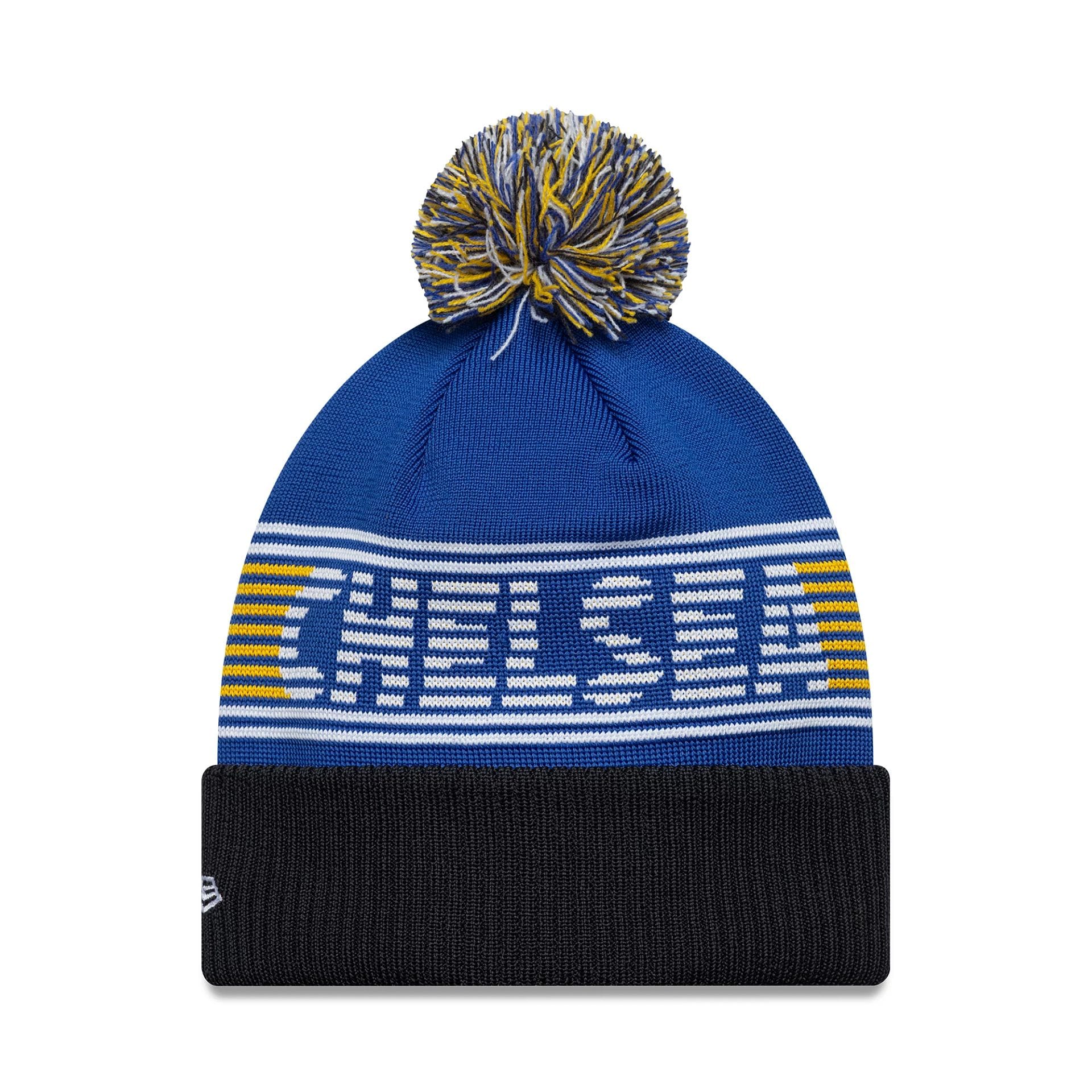 Chelsea FC Lion Crest Blue Bobble Knit Beanie Hat - Image 2