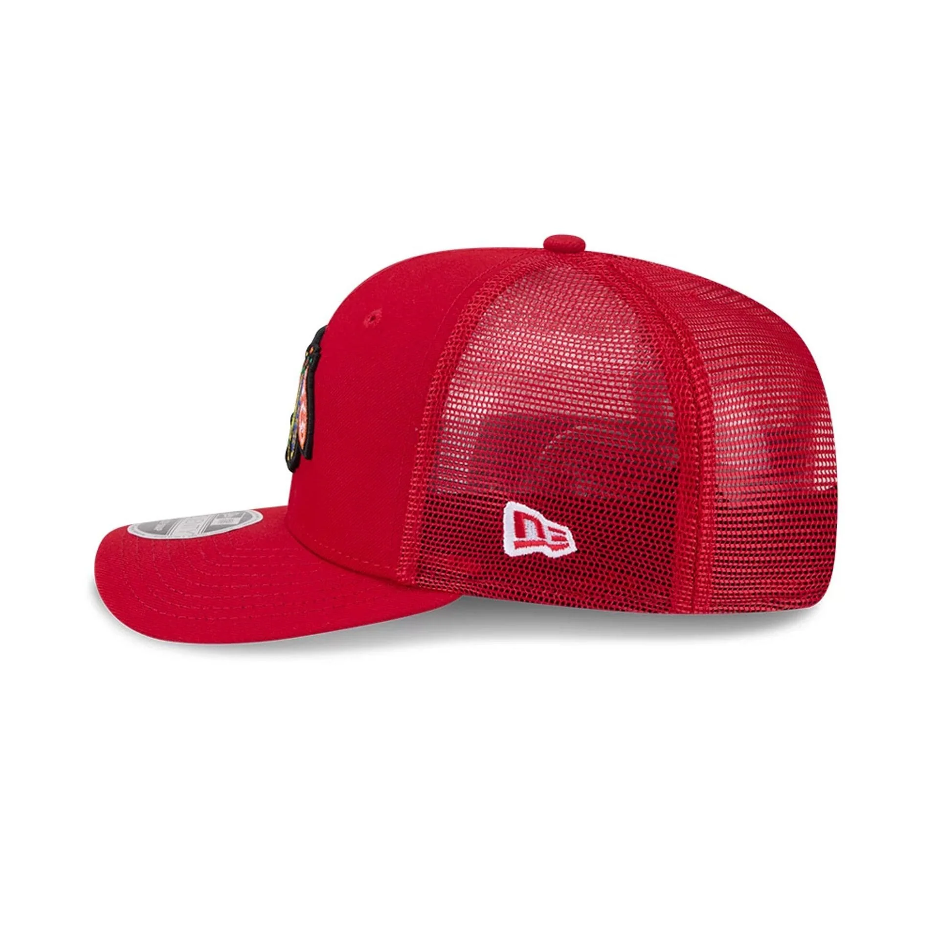 Chicago Blackhawks NHL Evergreen Red 9SEVENTY Stretch Snap Adjustable Cap - Image 5