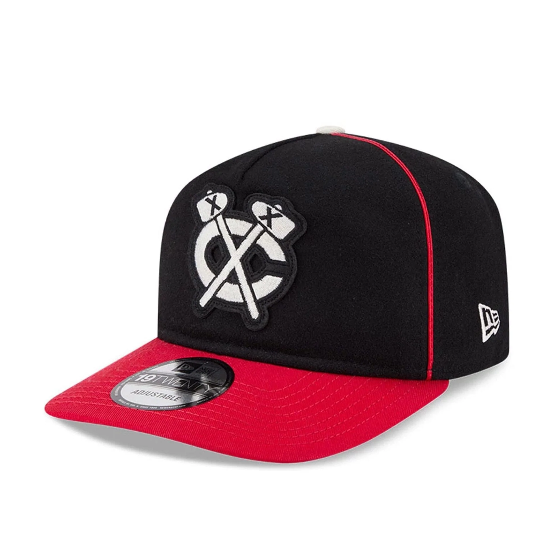 Chicago Blackhawks NHL Felt Logo Black 19TWENTY Adjustable Cap - Image 4
