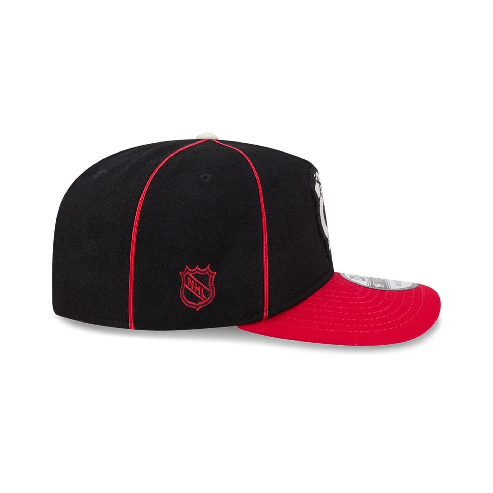 Chicago Blackhawks NHL Felt Logo Black 19TWENTY Adjustable Cap - Image 5