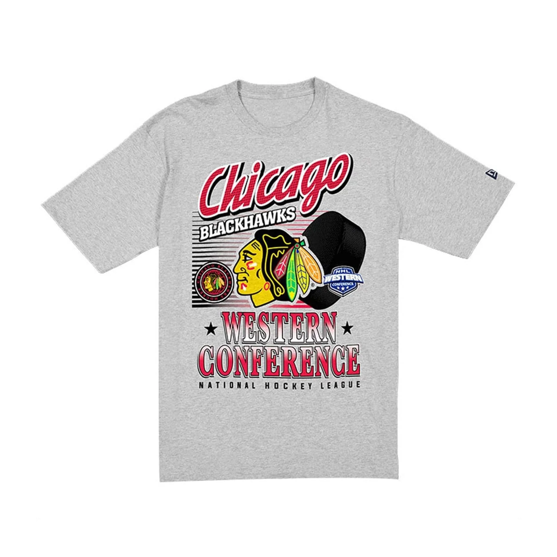 Chicago Blackhawks NHL Sport Classic Grey T-Shirt - Image 6