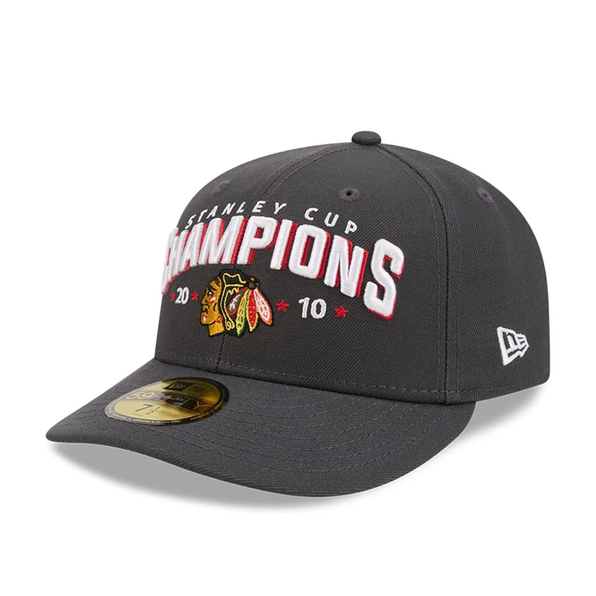 Chicago Blackhawks NHL Stanley Cup Champions Dark Grey 59FIFTY Fitted Cap - Image 4