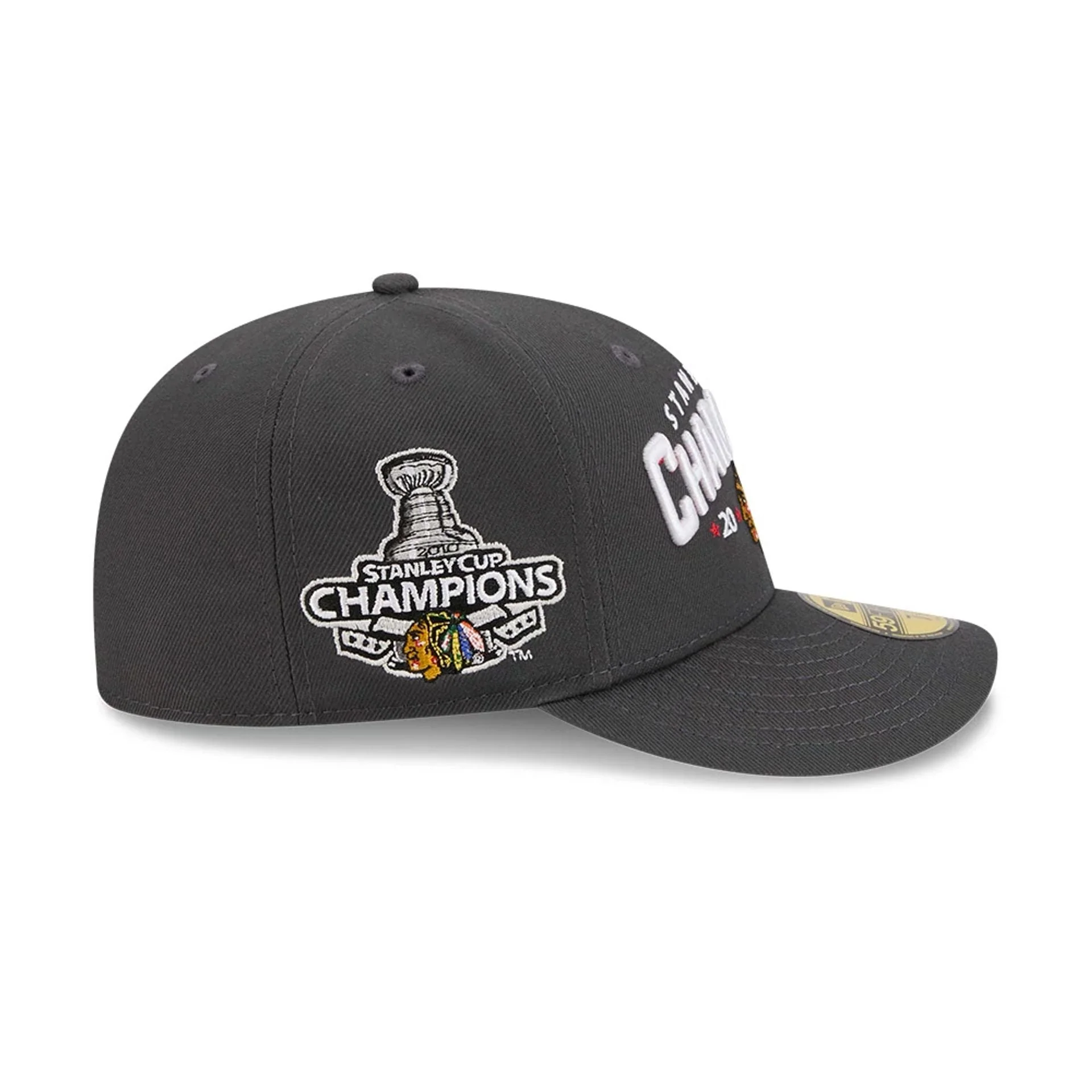 Chicago Blackhawks NHL Stanley Cup Champions Dark Grey 59FIFTY Fitted Cap - Image 5