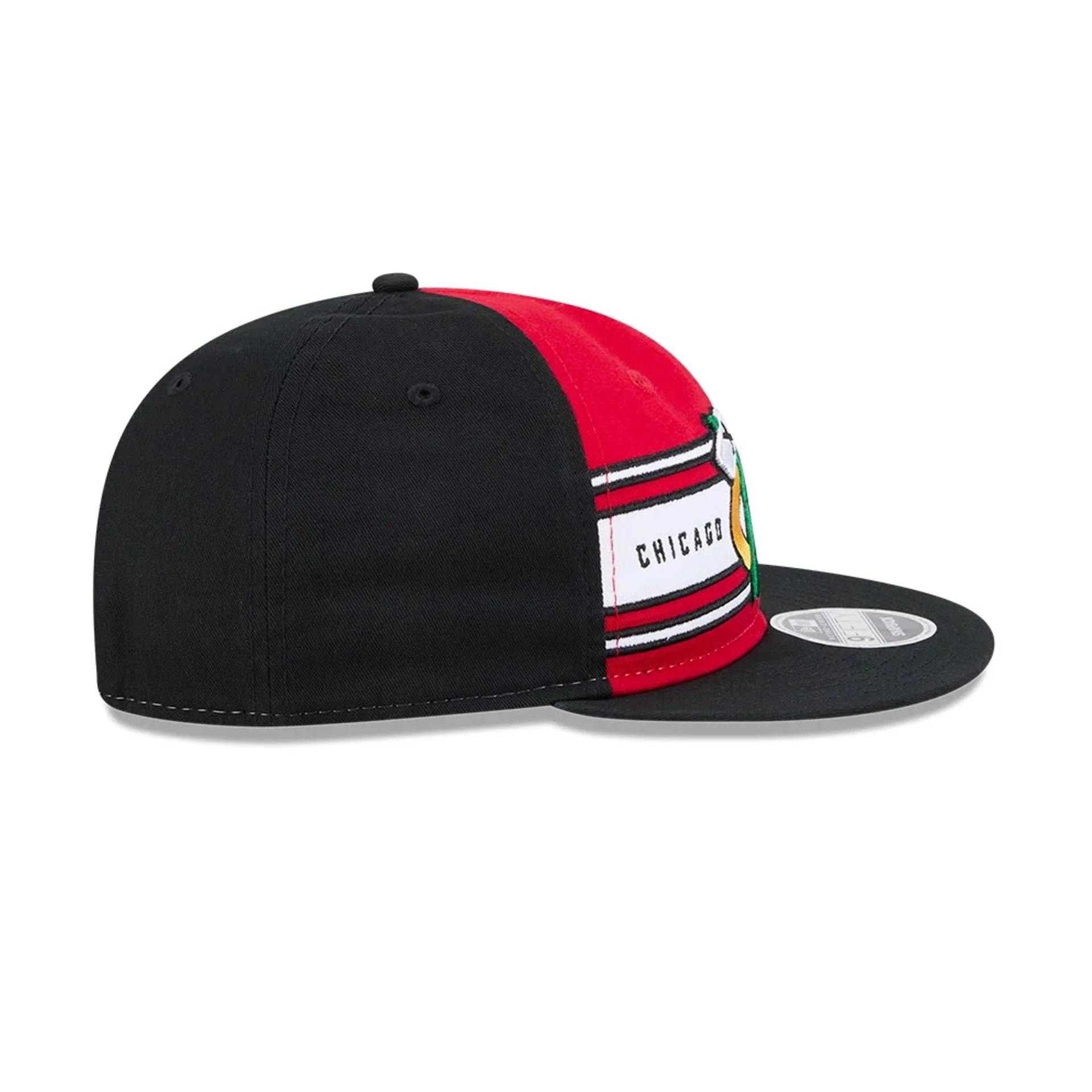 Chicago Blackhawks NHL Team Stripes Red Retro Crown 9FIFTY Adjustable Cap - Image 6