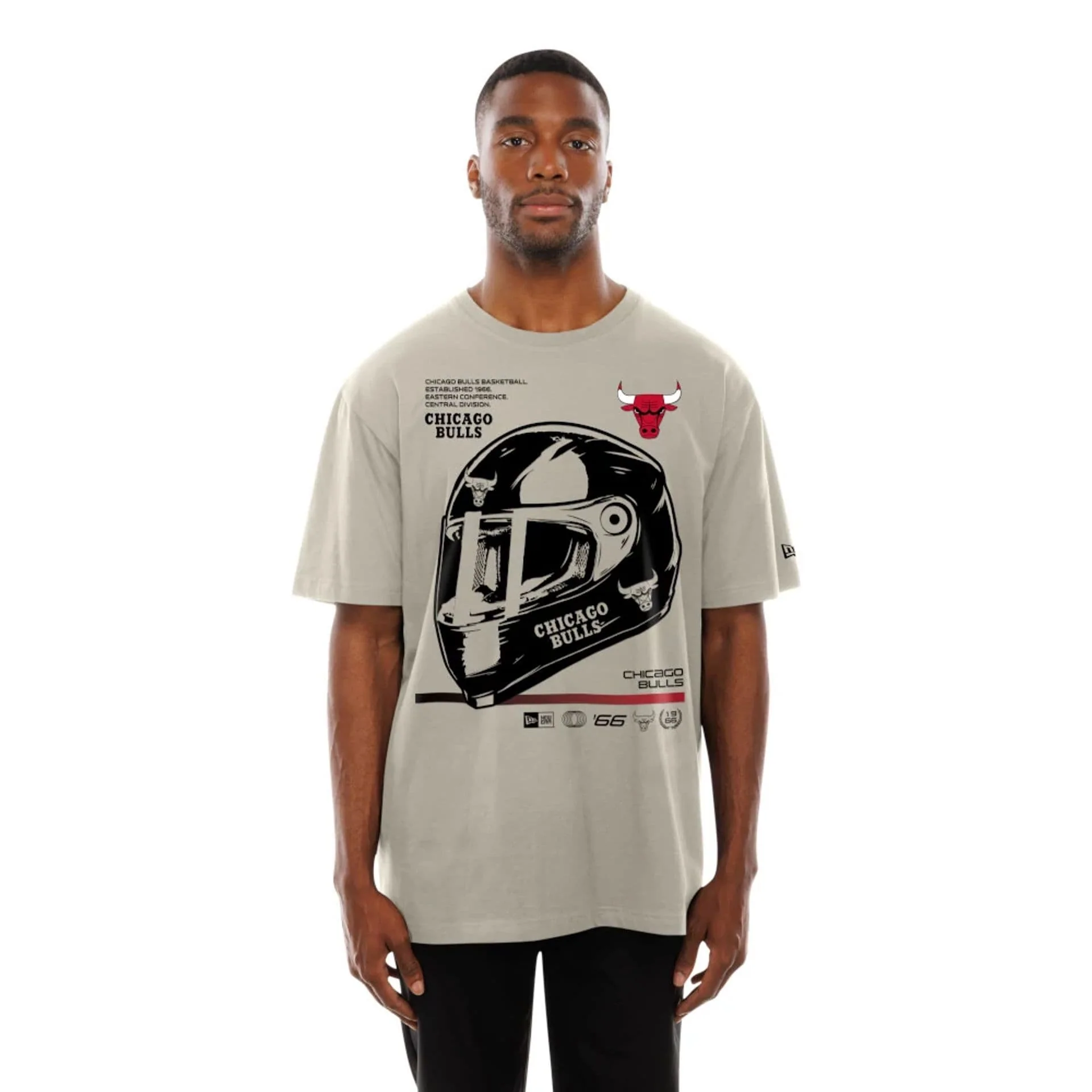 Chicago Bulls Modern Driver Light Beige T-Shirt - Image 6