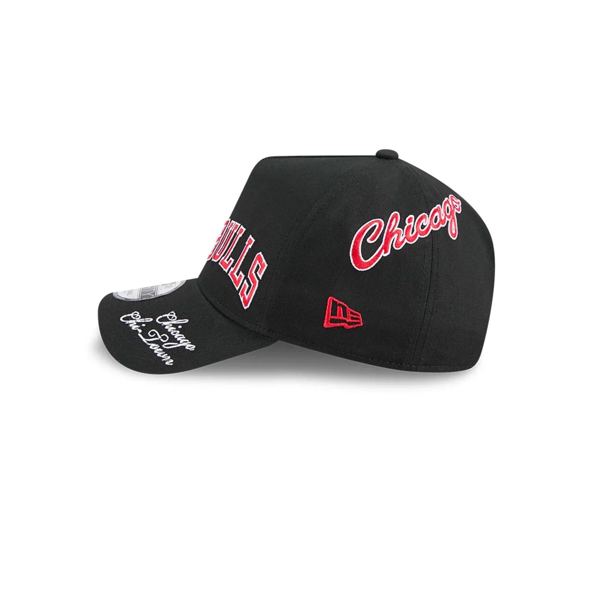 Chicago Bulls NBA All Over Black 9FORTY A-Frame Adjustable Cap - Image 5
