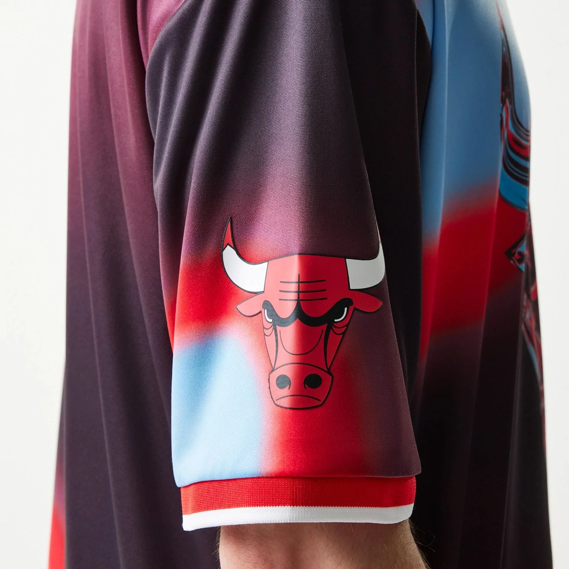 Chicago Bulls NBA All Over Print Red T-Shirt - Image 6