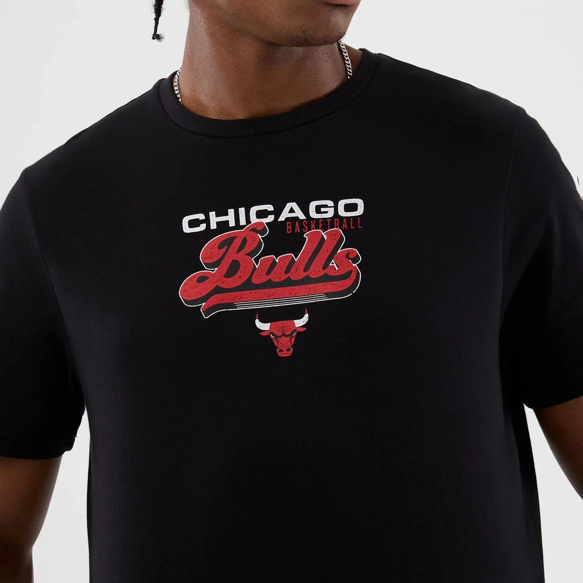 Chicago Bulls NBA Back To School Black T-Shirt - Image 3