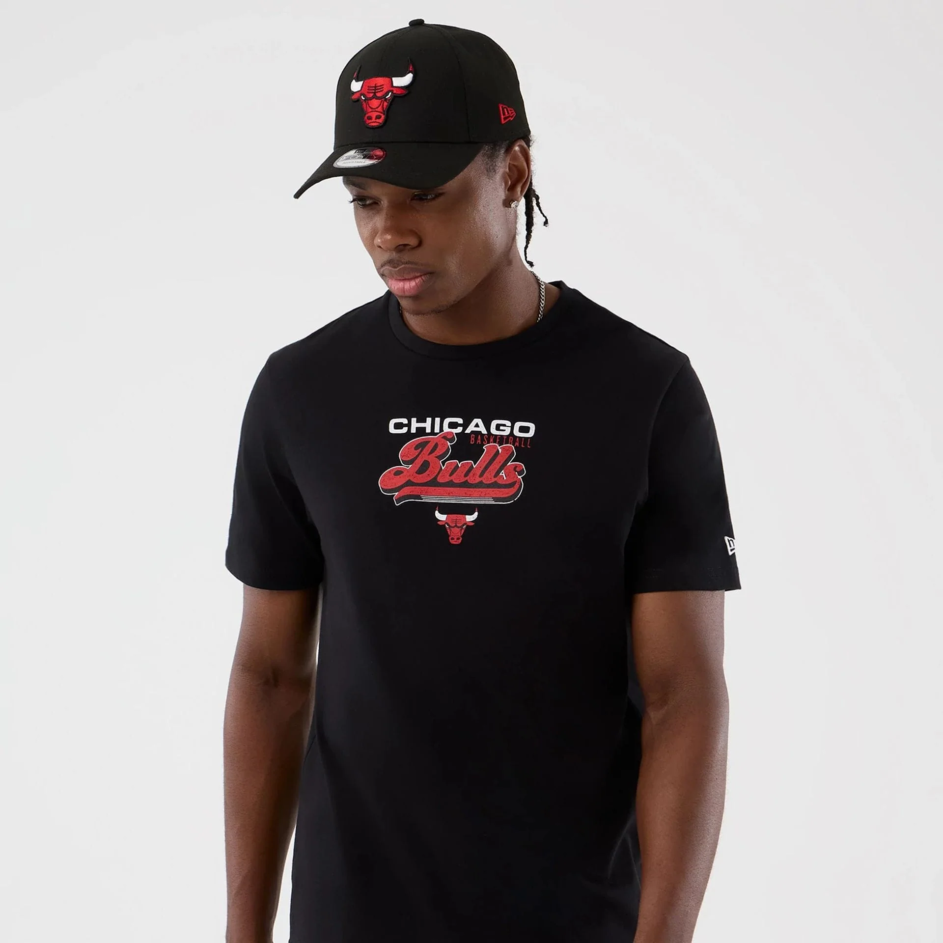 Chicago Bulls NBA Back To School Black T-Shirt - Image 4