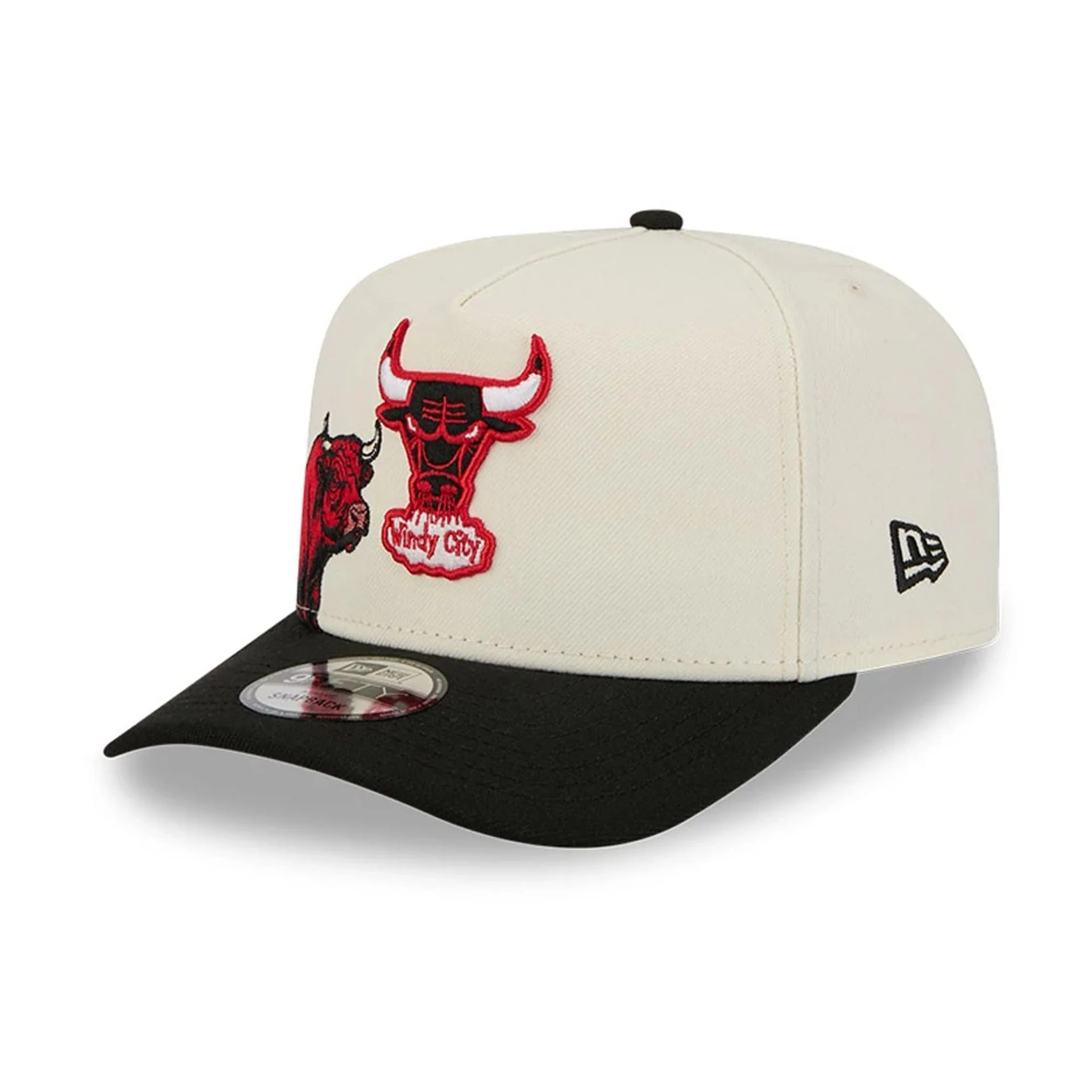 Chicago Bulls NBA Black 9FIFTY A-Frame Snapback Adjustable Cap - Image 4
