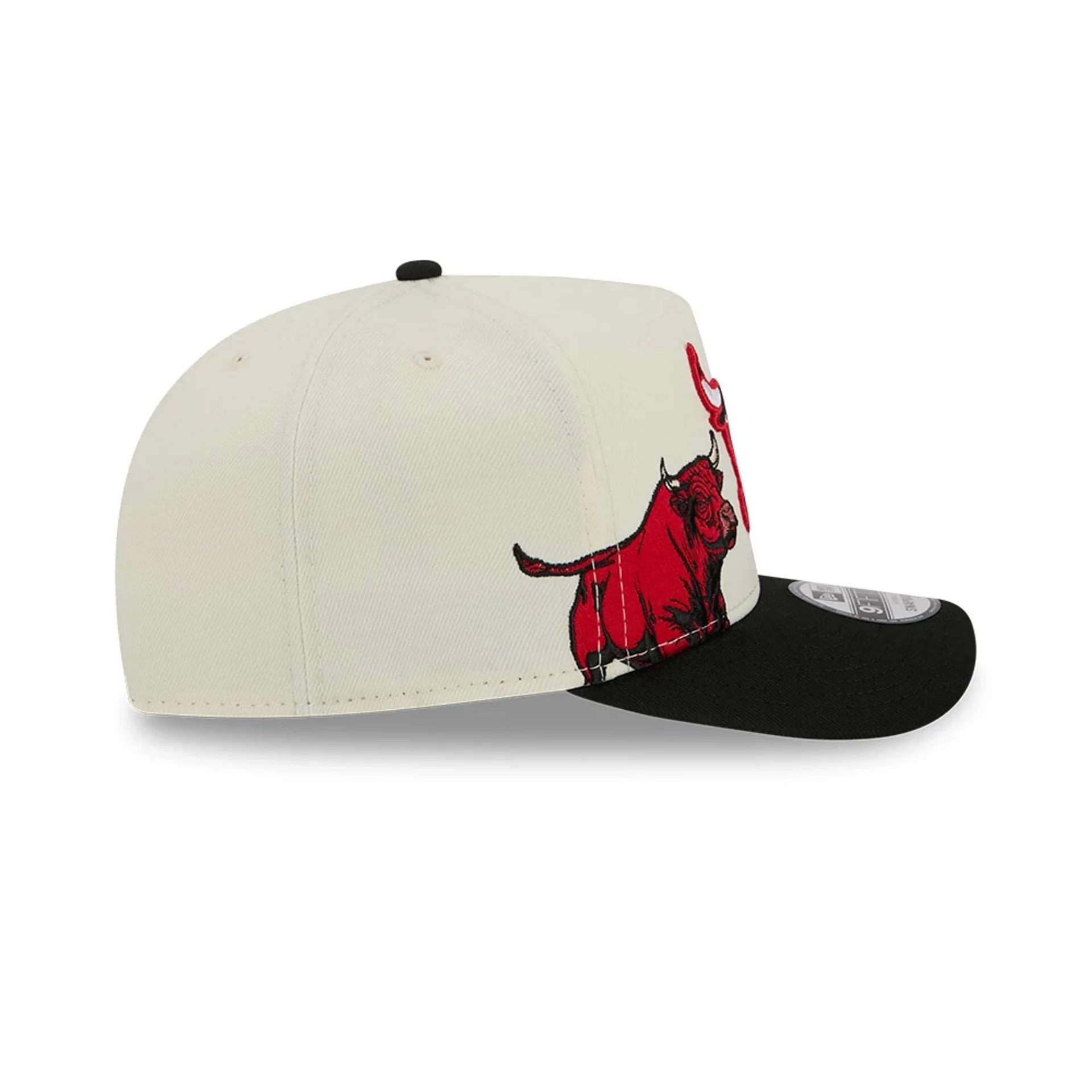 Chicago Bulls NBA Black 9FIFTY A-Frame Snapback Adjustable Cap - Image 6