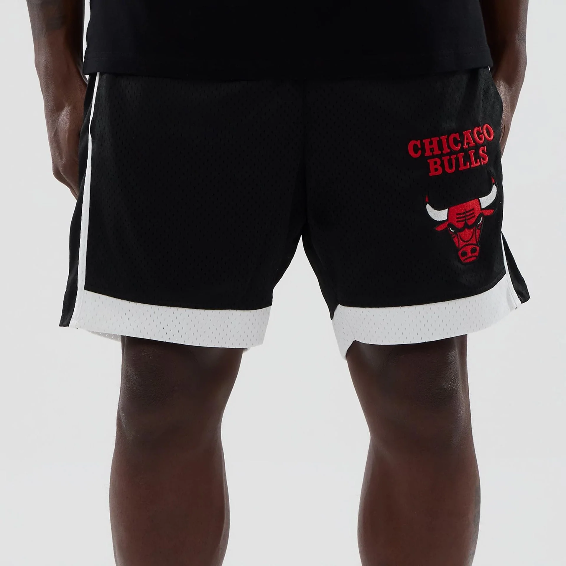 Chicago Bulls NBA Black Mesh Shorts - Image 2
