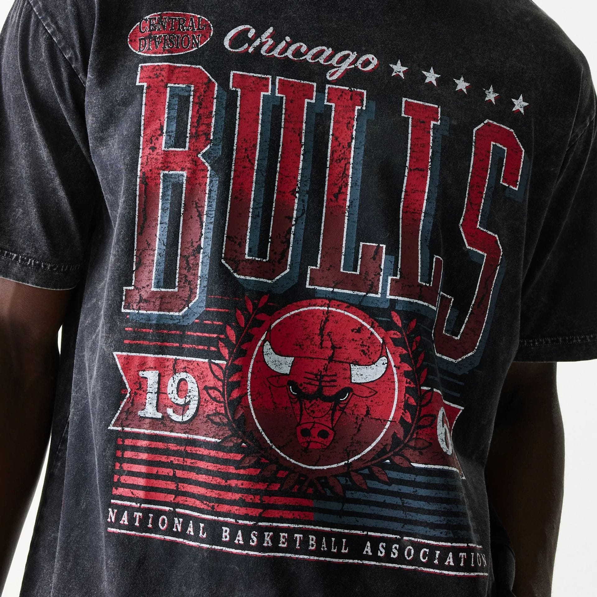 Chicago Bulls NBA Black T-Shirt - Image 3