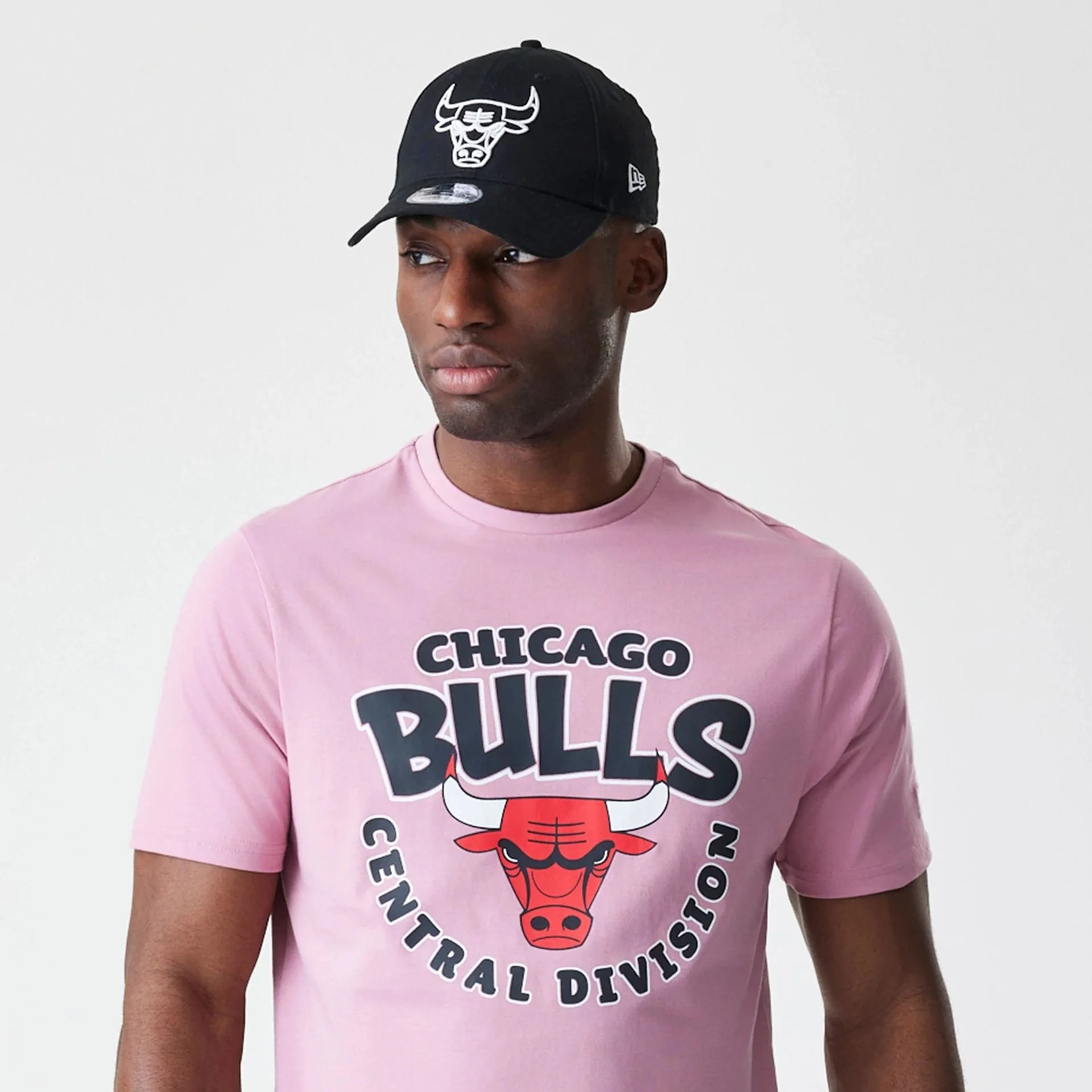 Chicago Bulls NBA Bubble Wordmark Pink T-Shirt - Image 6