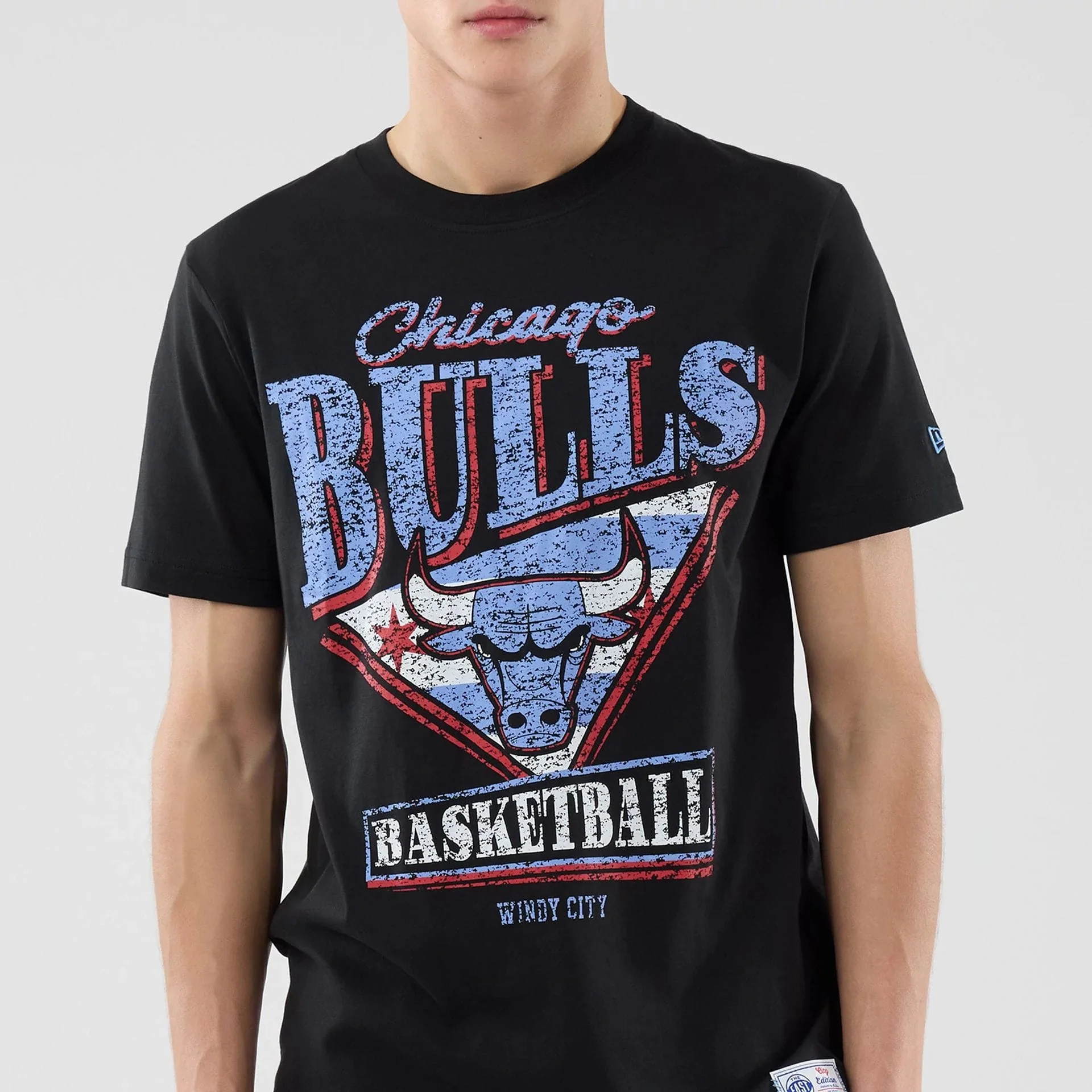 Chicago Bulls NBA City Edition Black T-Shirt - Image 7