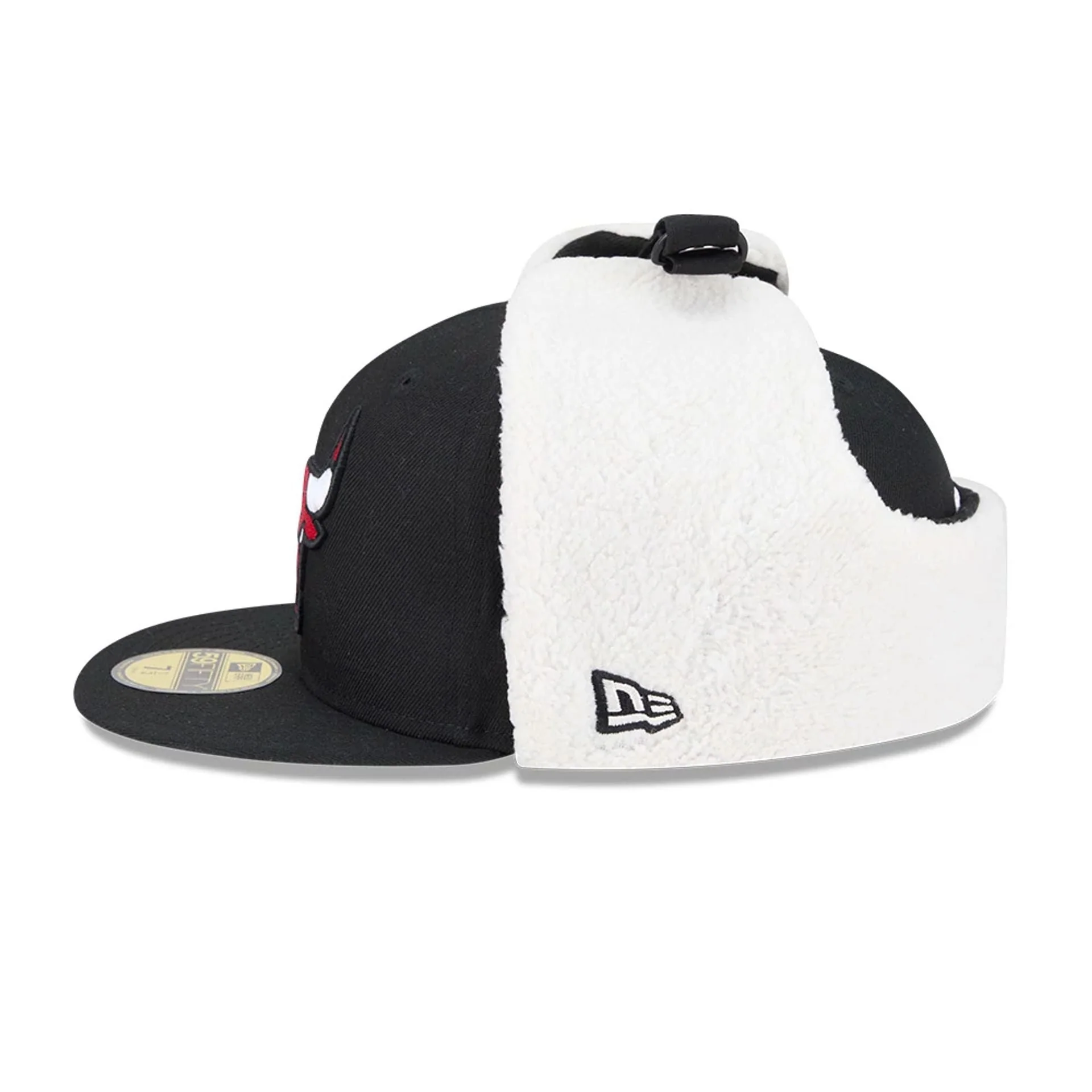 Chicago Bulls NBA Classic Black Dogear 59FIFTY Fitted Cap - Image 6