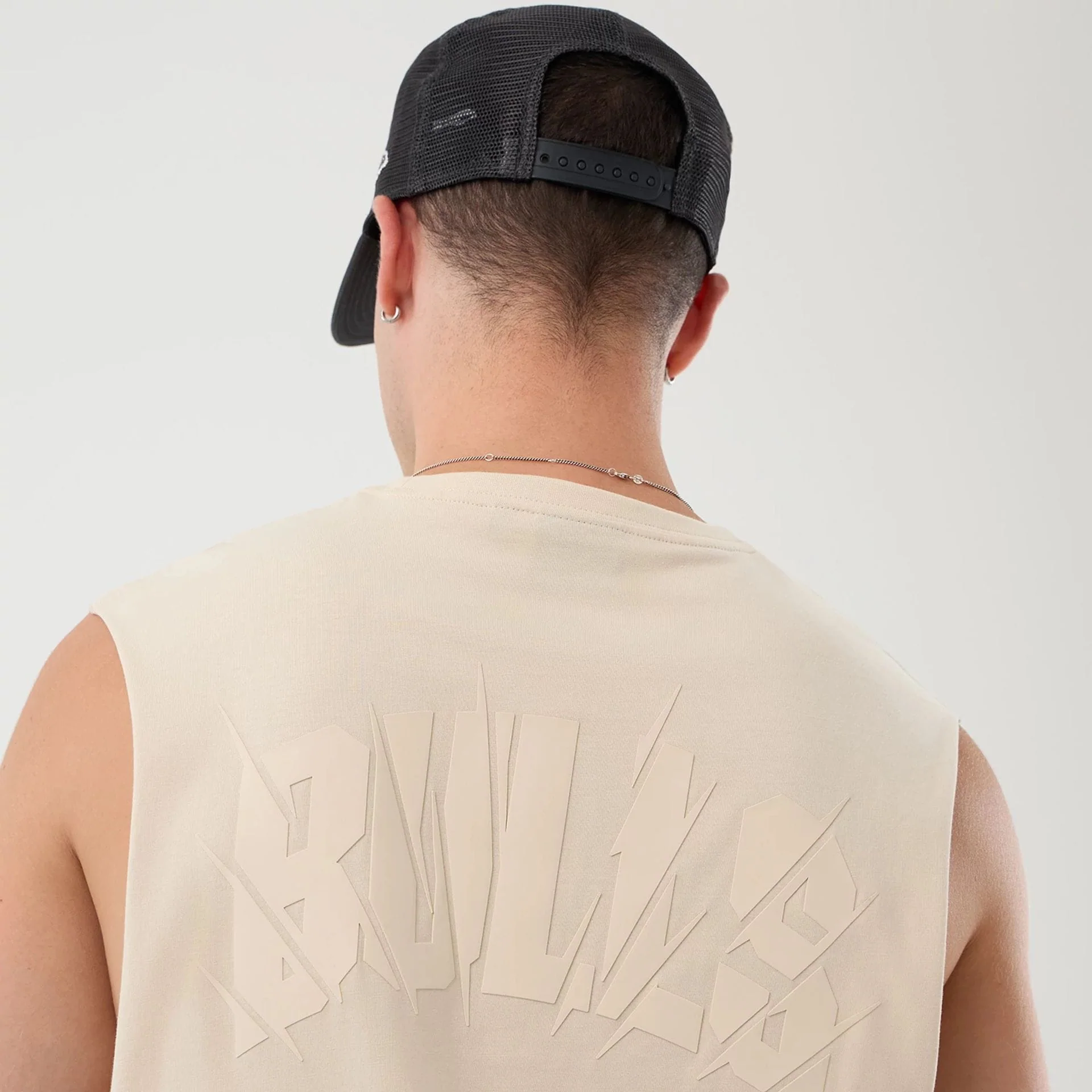 Chicago Bulls NBA Core Plus Light Beige Vest - Image 4