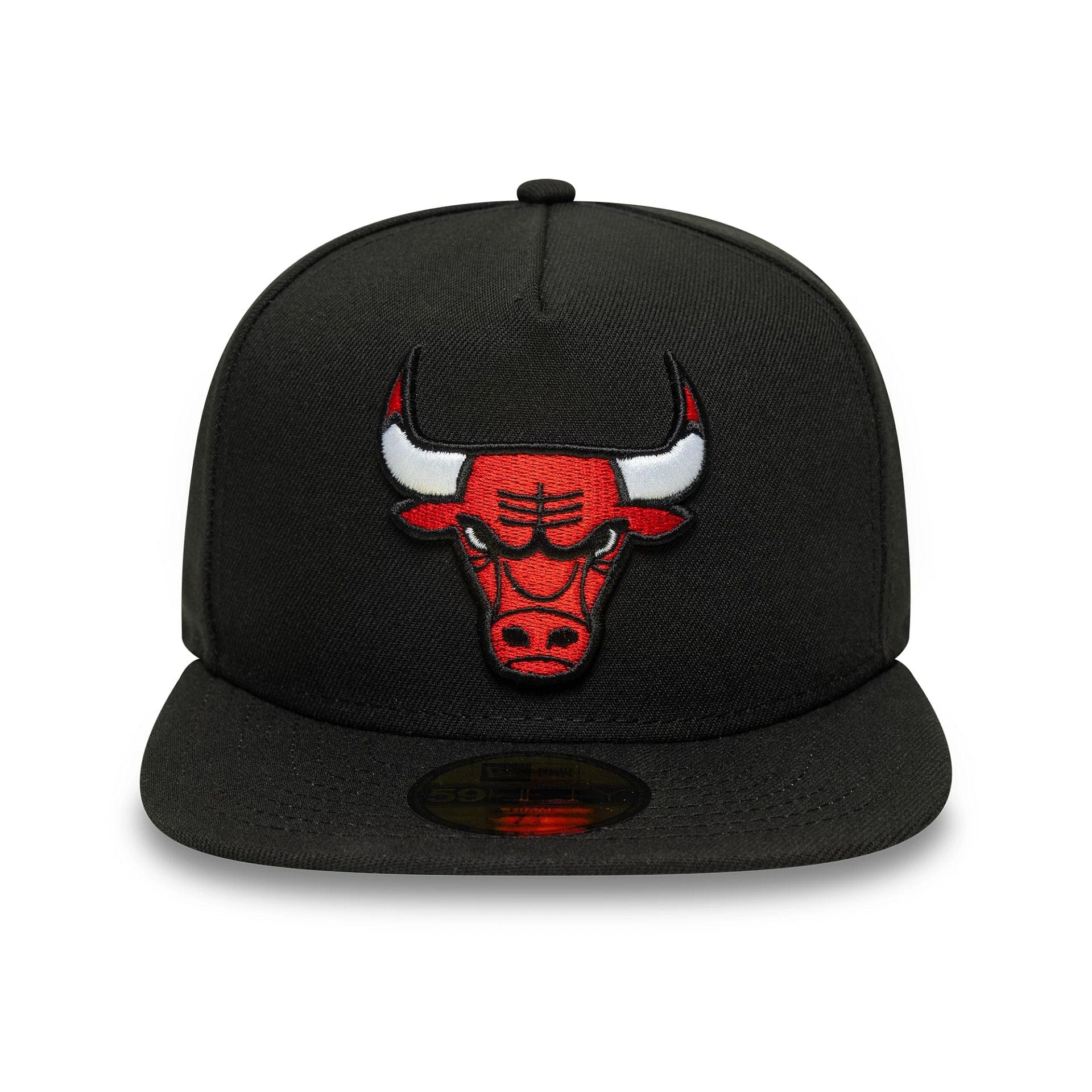 Chicago Bulls NBA Flat Black 59FIFTY A-Frame Fitted Cap - Image 3