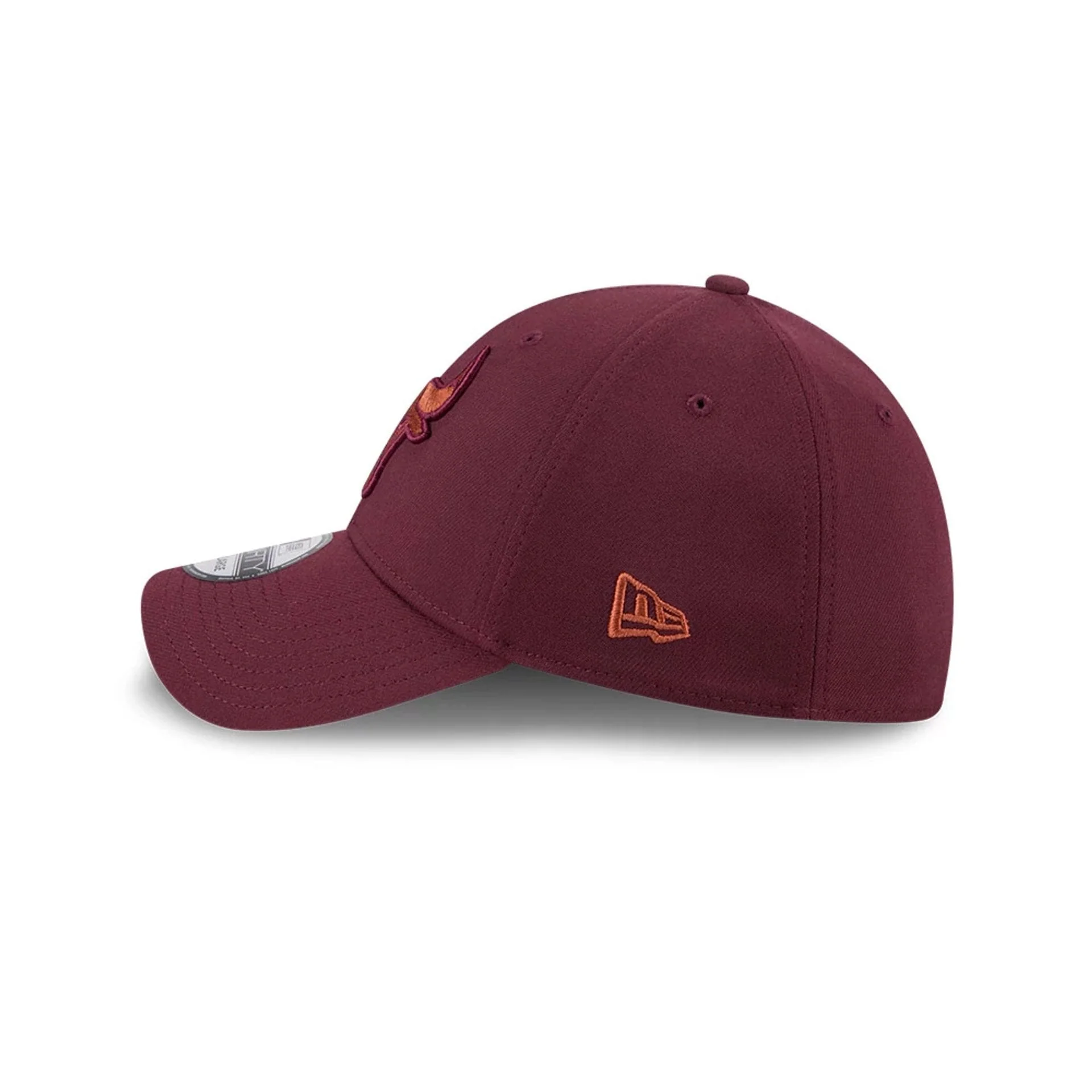 Chicago Bulls NBA Frosted Rust Dark Red 39THIRTY Stretch Fit Cap - Image 5