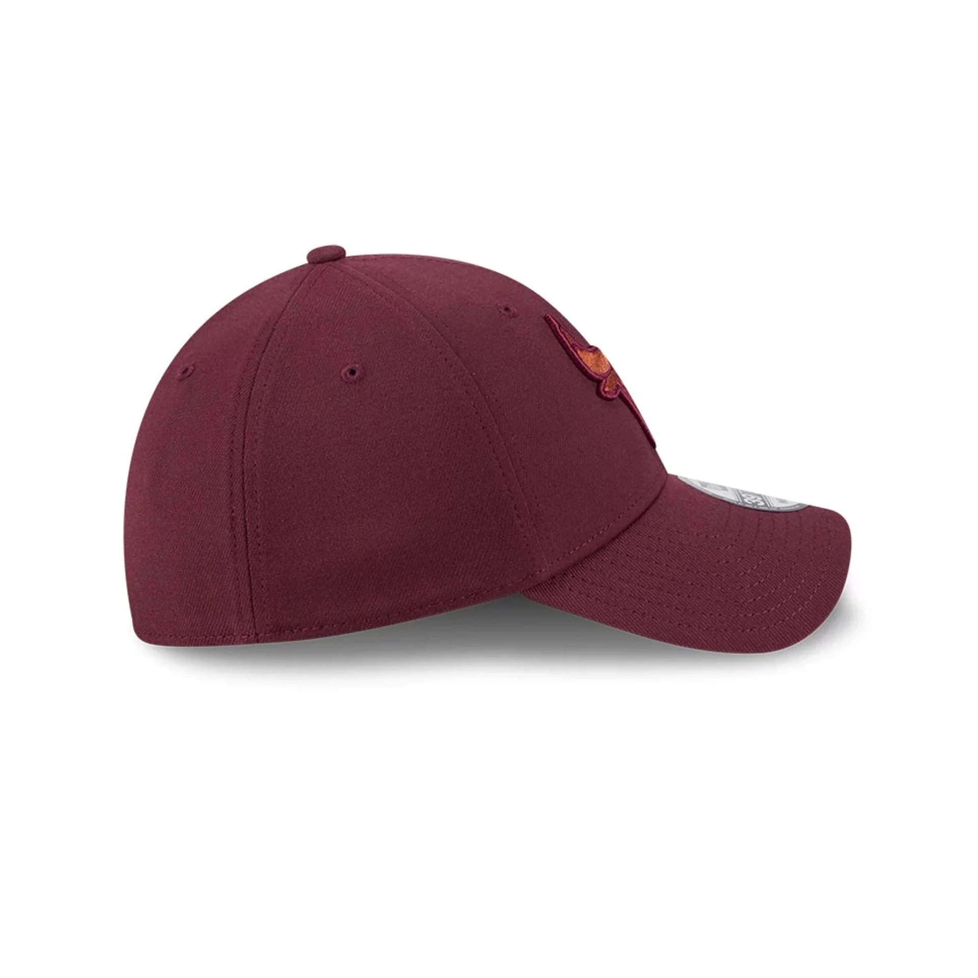 Chicago Bulls NBA Frosted Rust Dark Red 39THIRTY Stretch Fit Cap - Image 6