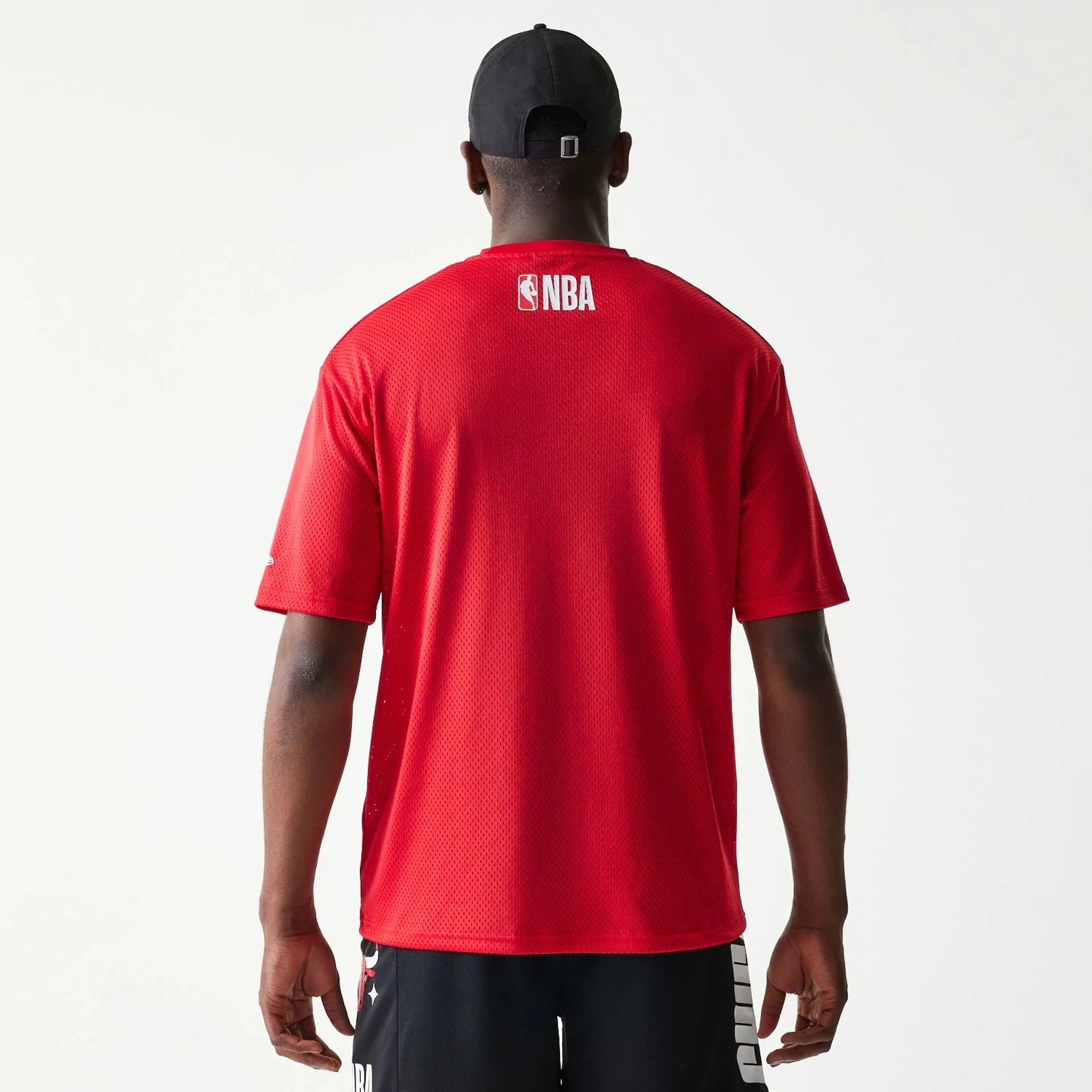 Chicago Bulls NBA Graphic Mesh Red T-Shirt - Image 2