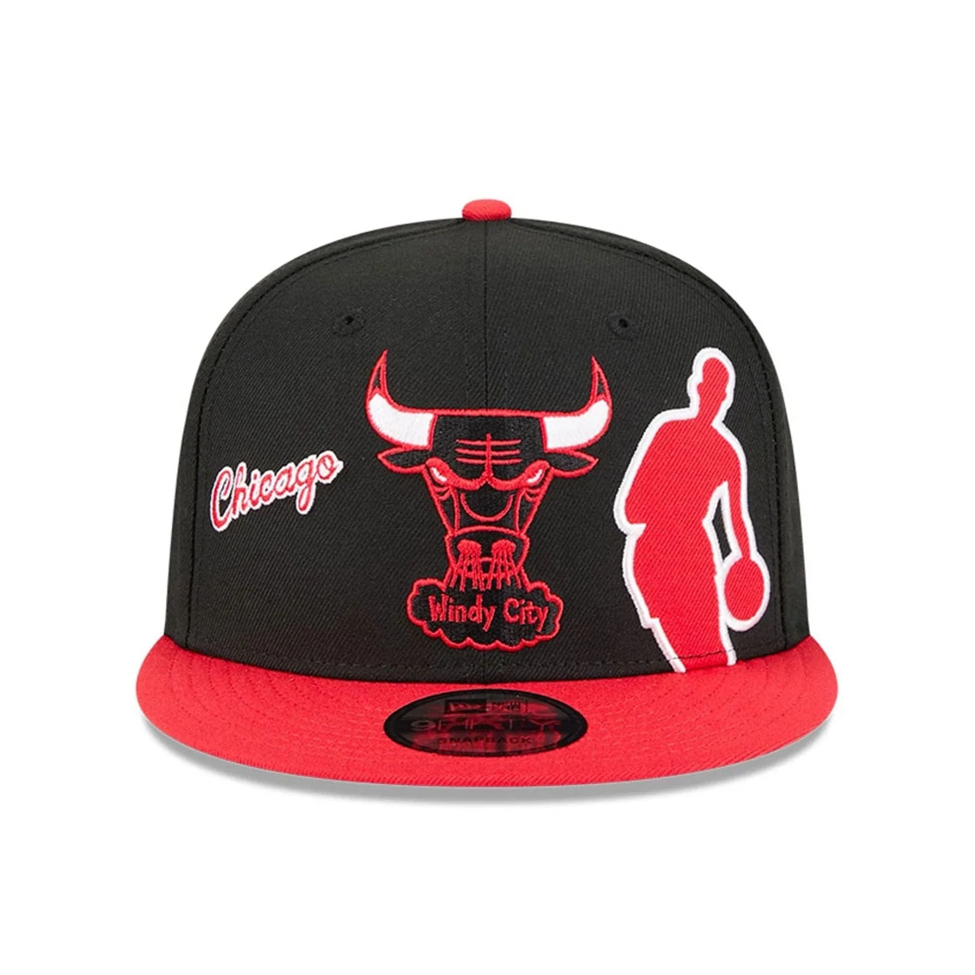 Chicago Bulls NBA Hardwood Classic ASG Black 9FIFTY Snapback Adjustable Cap - Image 3