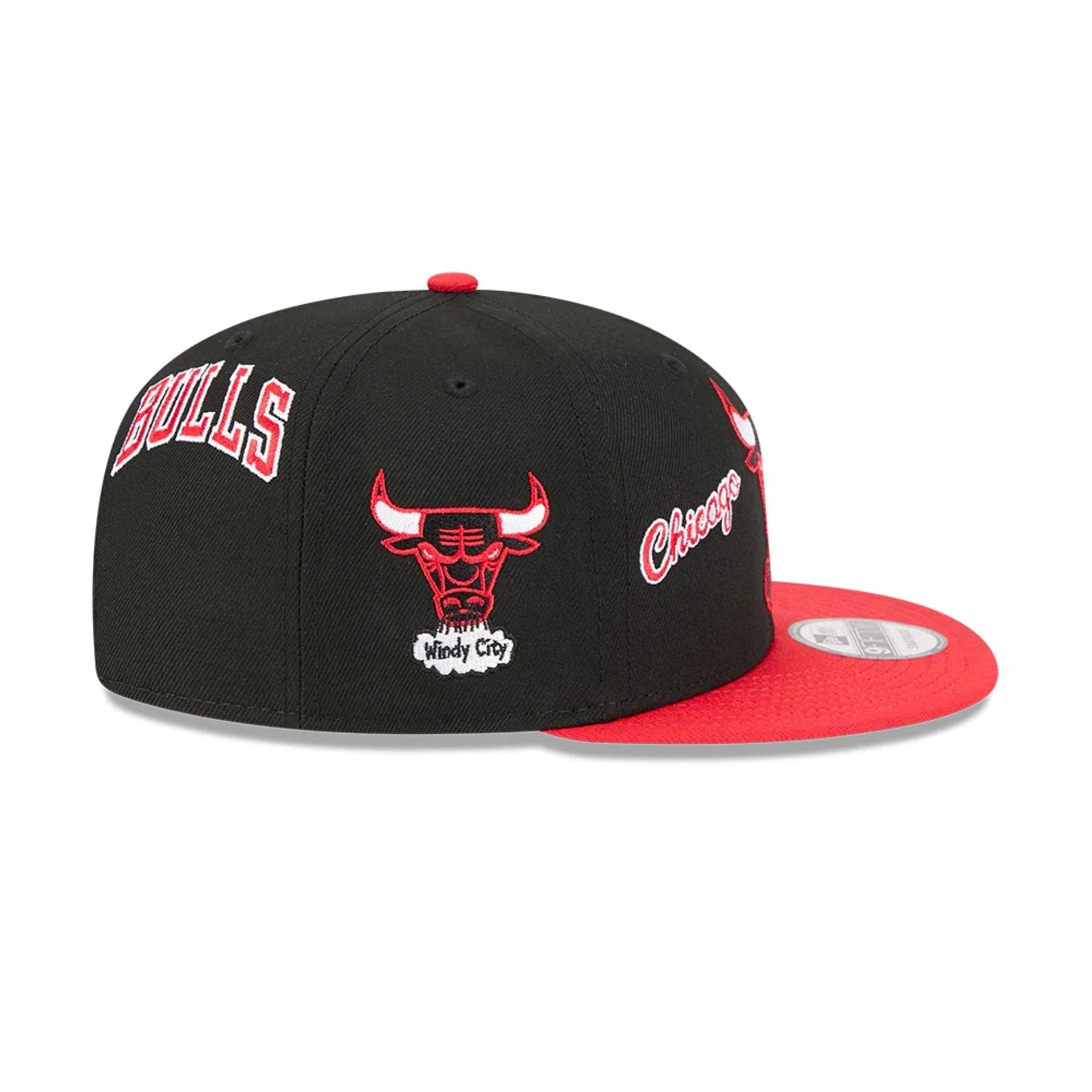 Chicago Bulls NBA Hardwood Classic ASG Black 9FIFTY Snapback Adjustable Cap - Image 7