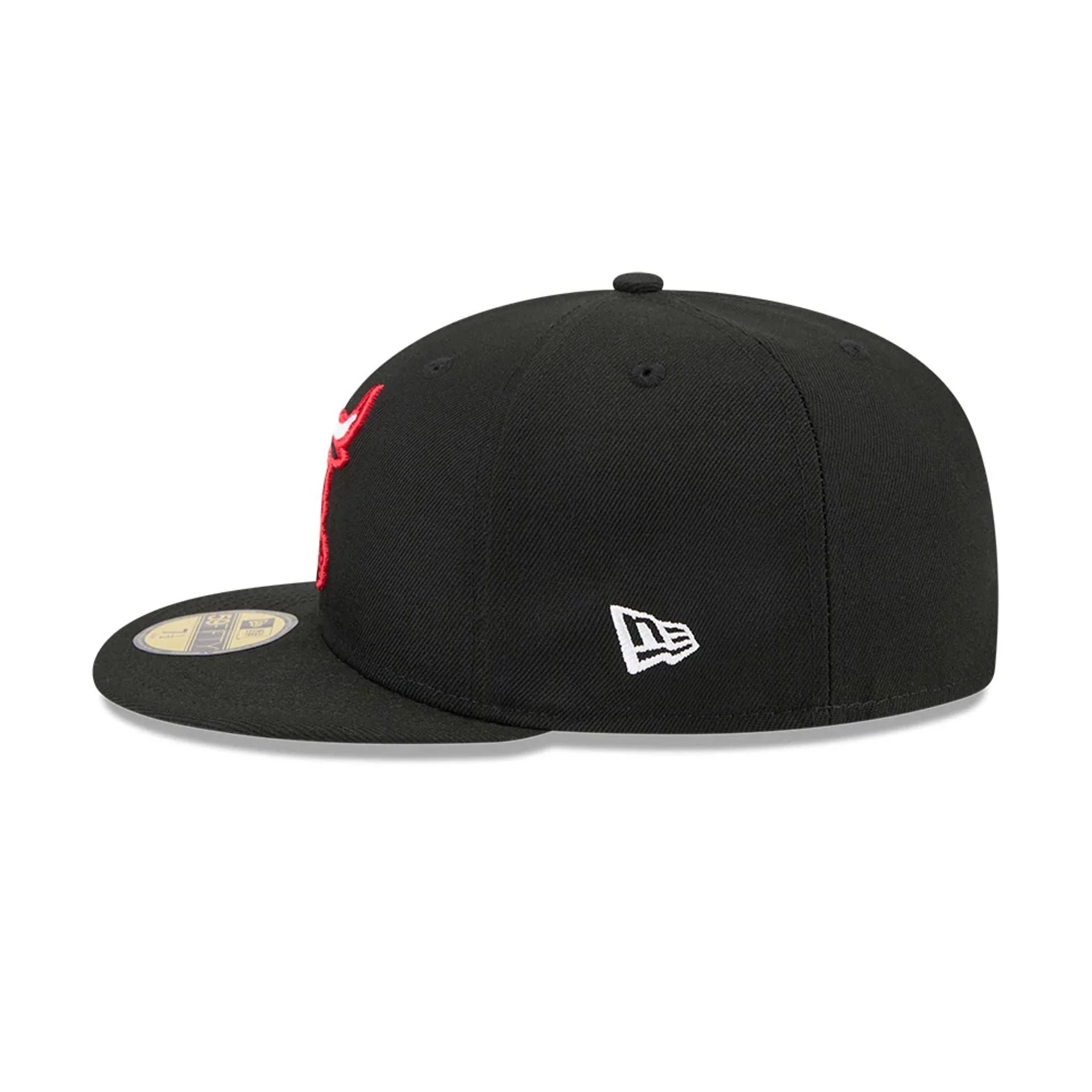 Chicago Bulls NBA Hardwood Classic Black 59FIFTY Fitted Cap - Image 7